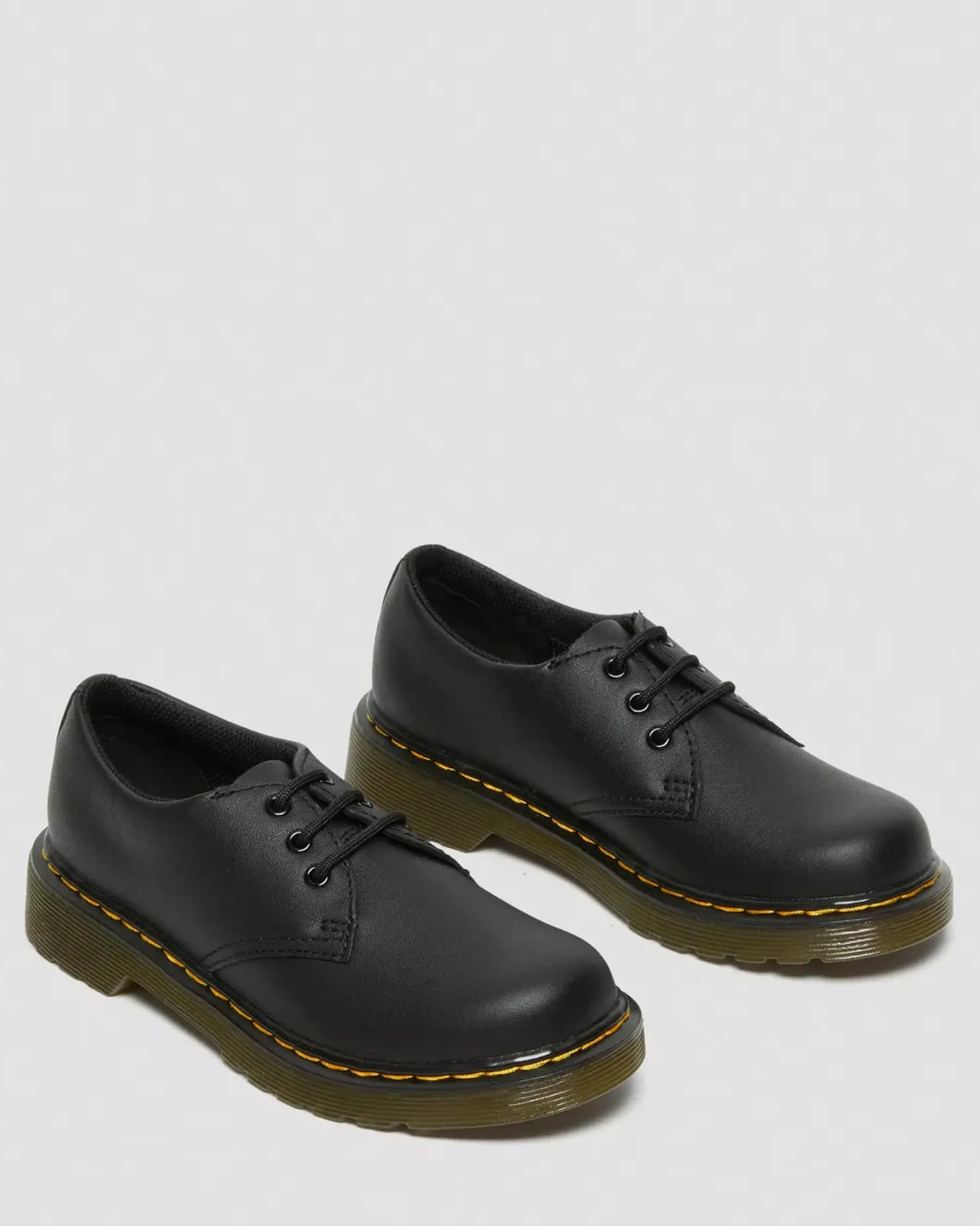 School Styles|Junior / 5-7 Years>Dr. Martens Junior 1461 Softy T Leather Shoes Black — Softy T