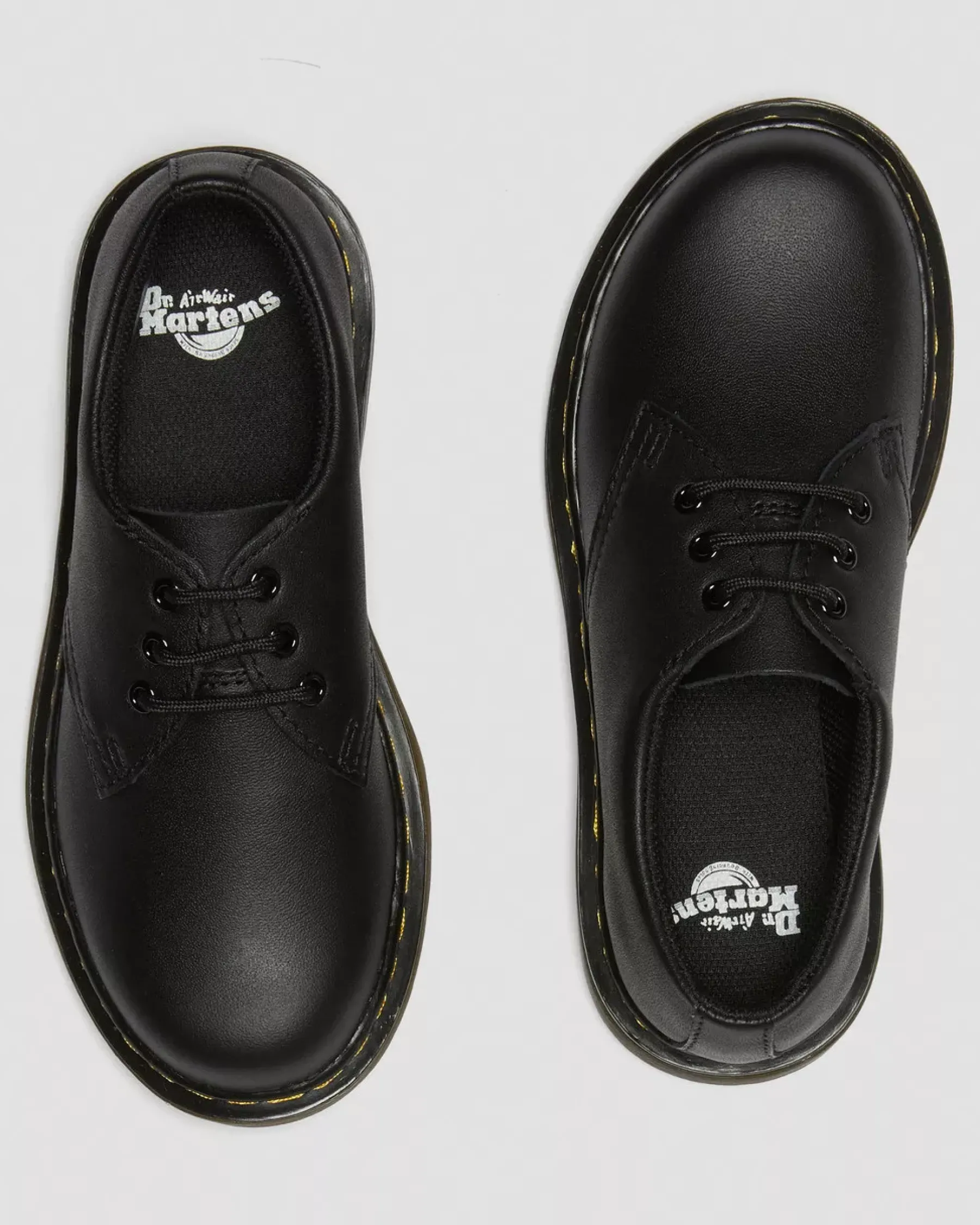 School Styles|Junior / 5-7 Years>Dr. Martens Junior 1461 Softy T Leather Shoes Black — Softy T