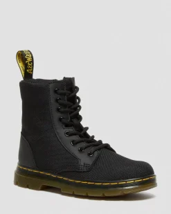 School Styles|Junior / 5-7 Years>Dr. Martens Junior Combs Extra Tough Poly Casual Boots Black — Extra Tough 50/50+Rubbery