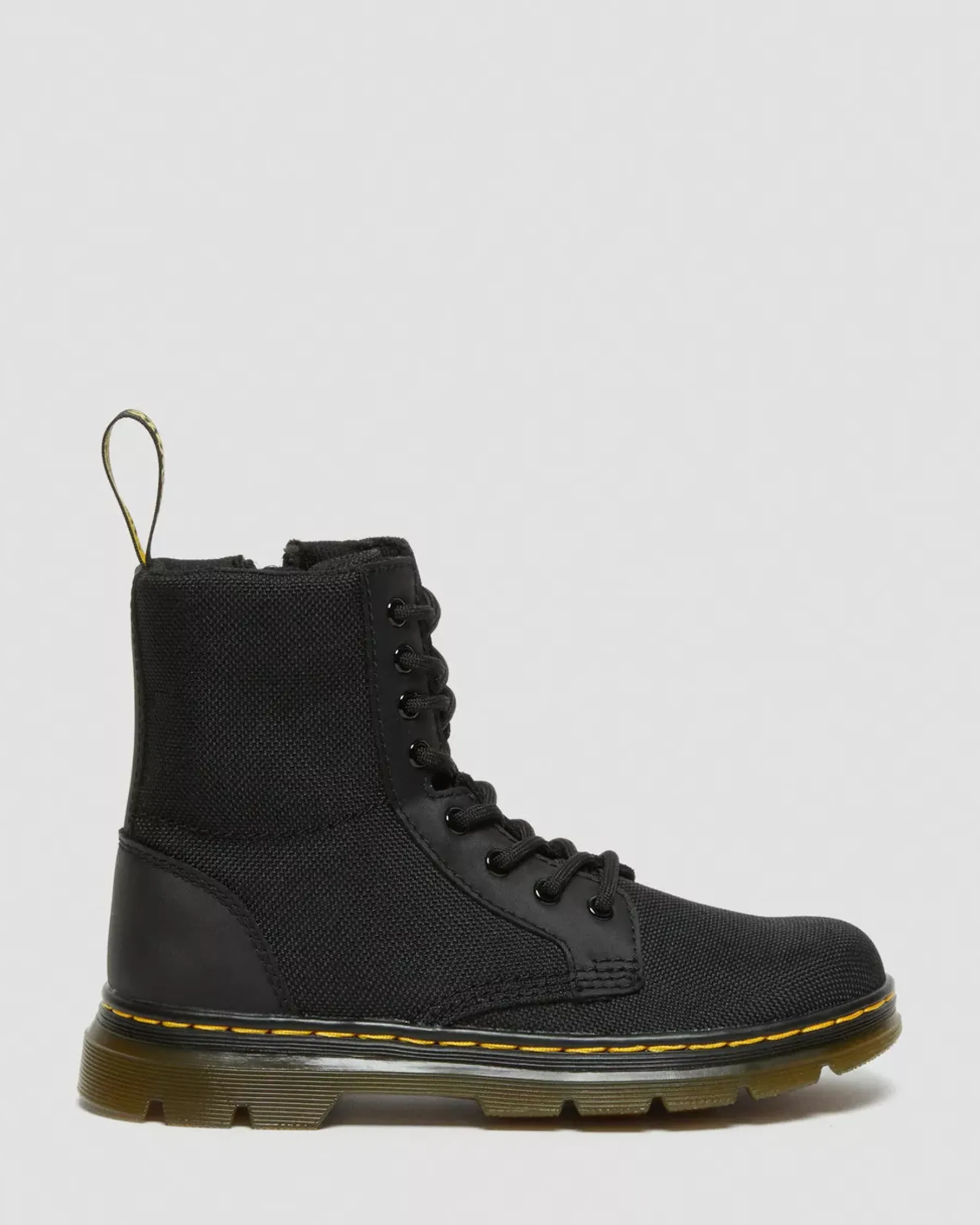 School Styles|Junior / 5-7 Years>Dr. Martens Junior Combs Extra Tough Poly Casual Boots Black — Extra Tough 50/50+Rubbery