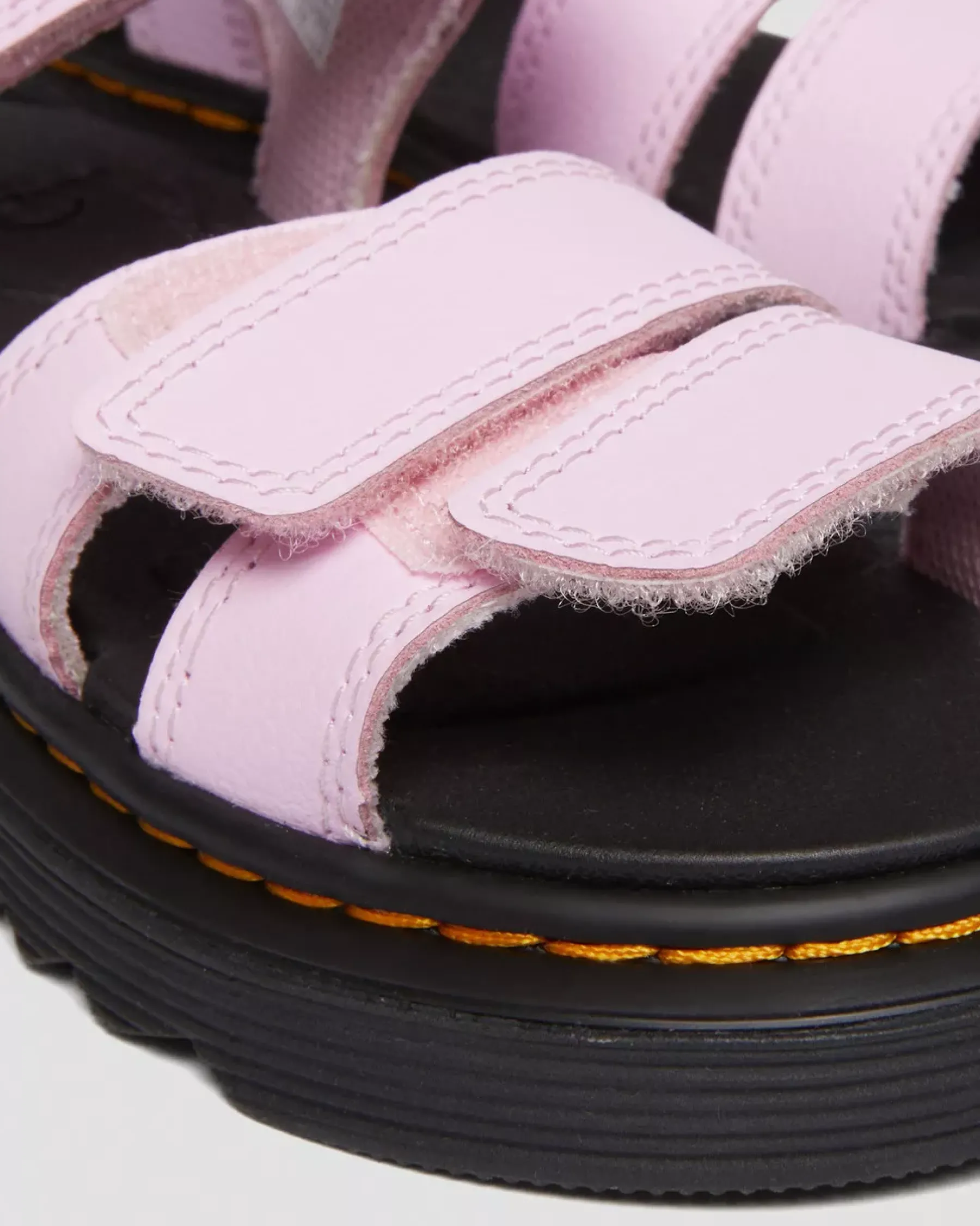 School Styles|Junior / 5-7 Years>Dr. Martens Junior Klaire Athena Leather Strap Sandals Pale Pink — Athena