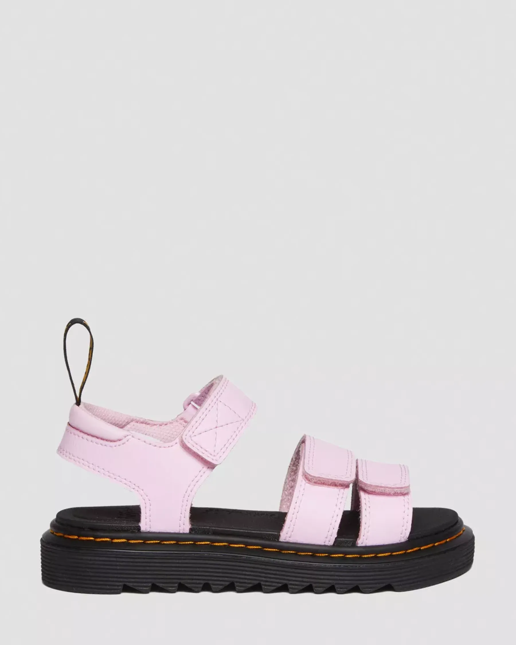 School Styles|Junior / 5-7 Years>Dr. Martens Junior Klaire Athena Leather Strap Sandals Pale Pink — Athena