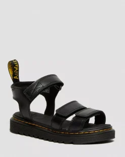 Junior / 5-7 Years|Sandals>Dr. Martens Junior Klaire Leather Strap Sandals Black — T Lamper