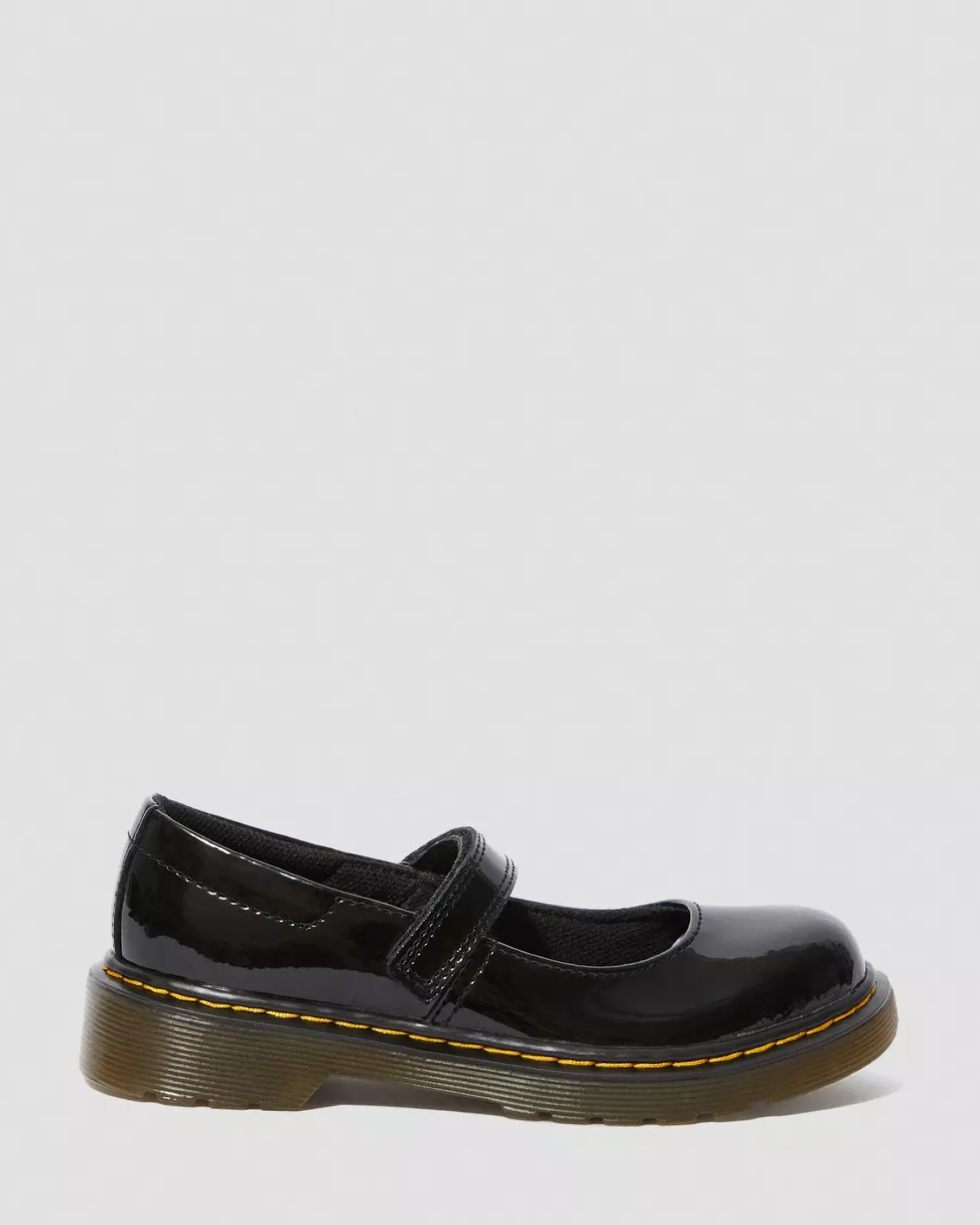 Glitter & Patent Boots|School Styles>Dr. Martens Junior Maccy Patent Leather Mary Jane Shoes Black — Patent Leather