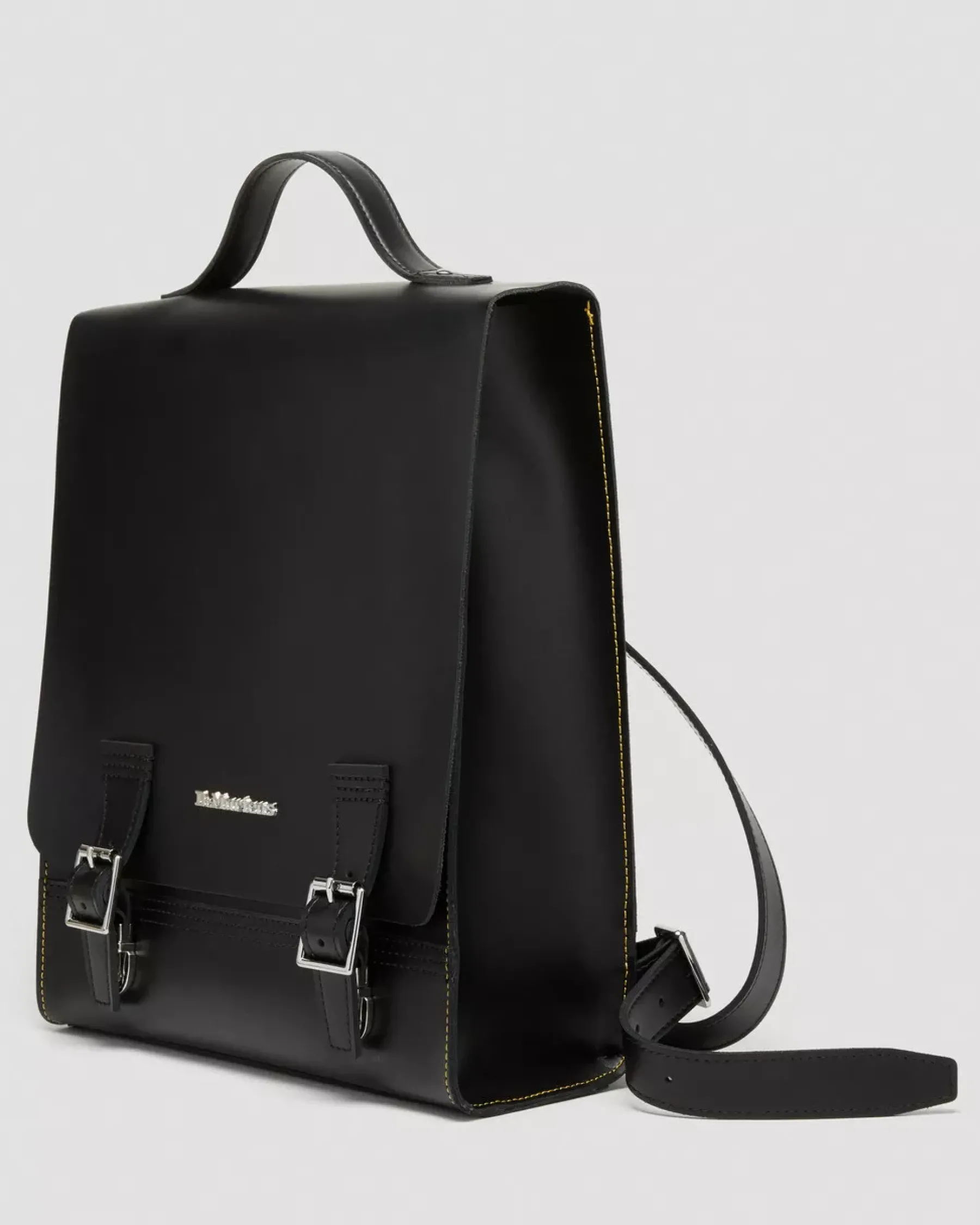 Accessories|Bags>Dr. Martens Leather Box Backpack Black — Kiev