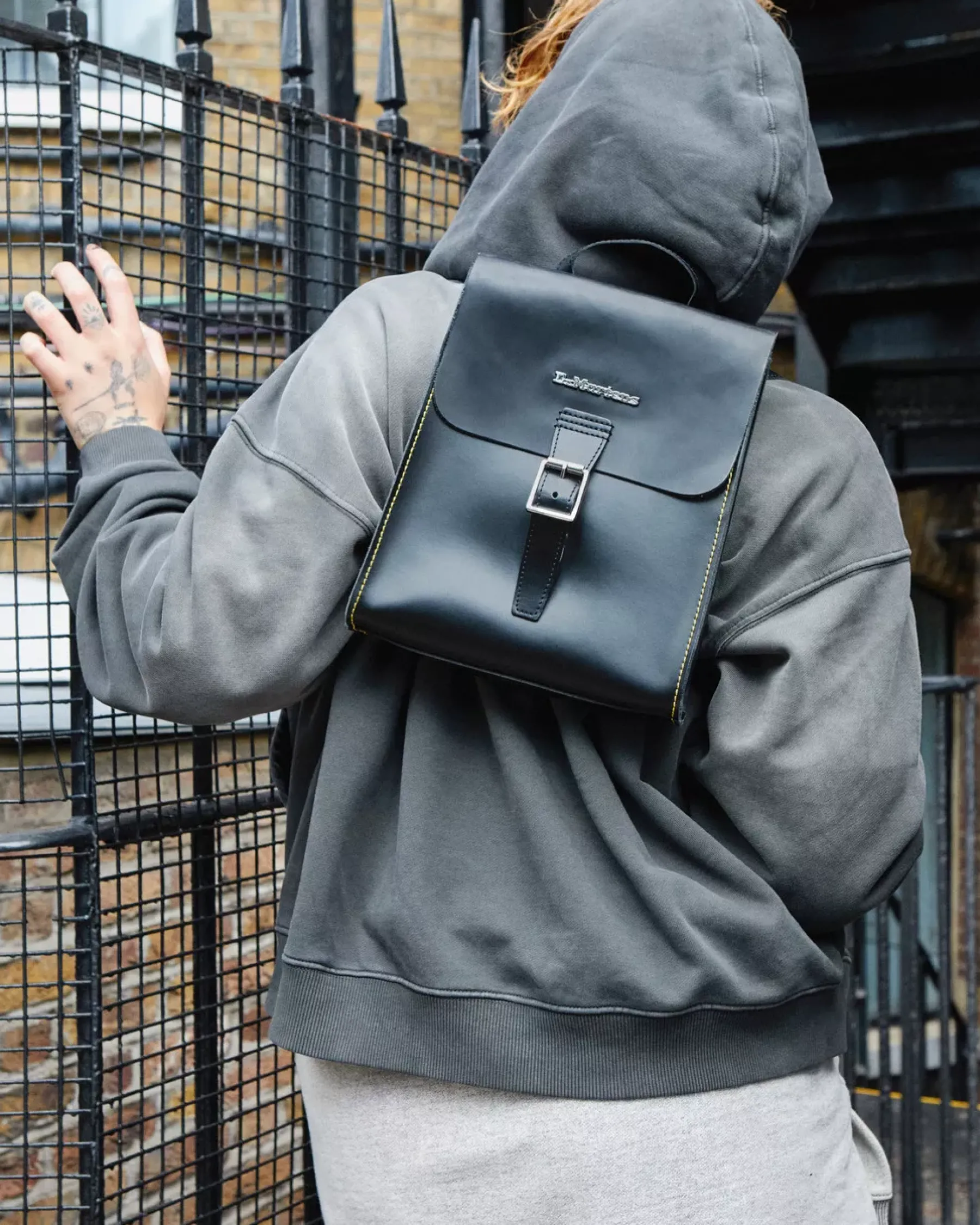 Accessories|Bags>Dr. Martens Leather Mini Backpack Black — Smooth+Kiev