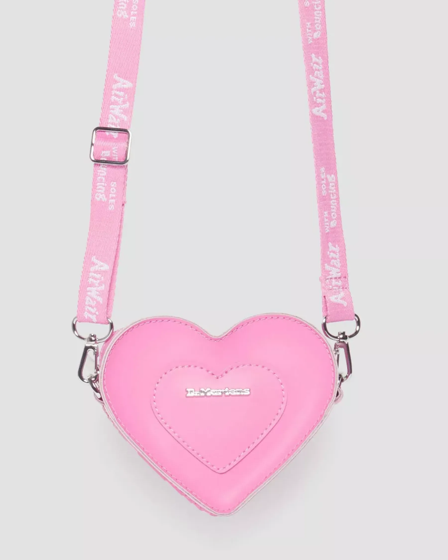 Accessories|Bags>Dr. Martens Mini Heart Shaped Leather Bag Fondant Pink — Kiev