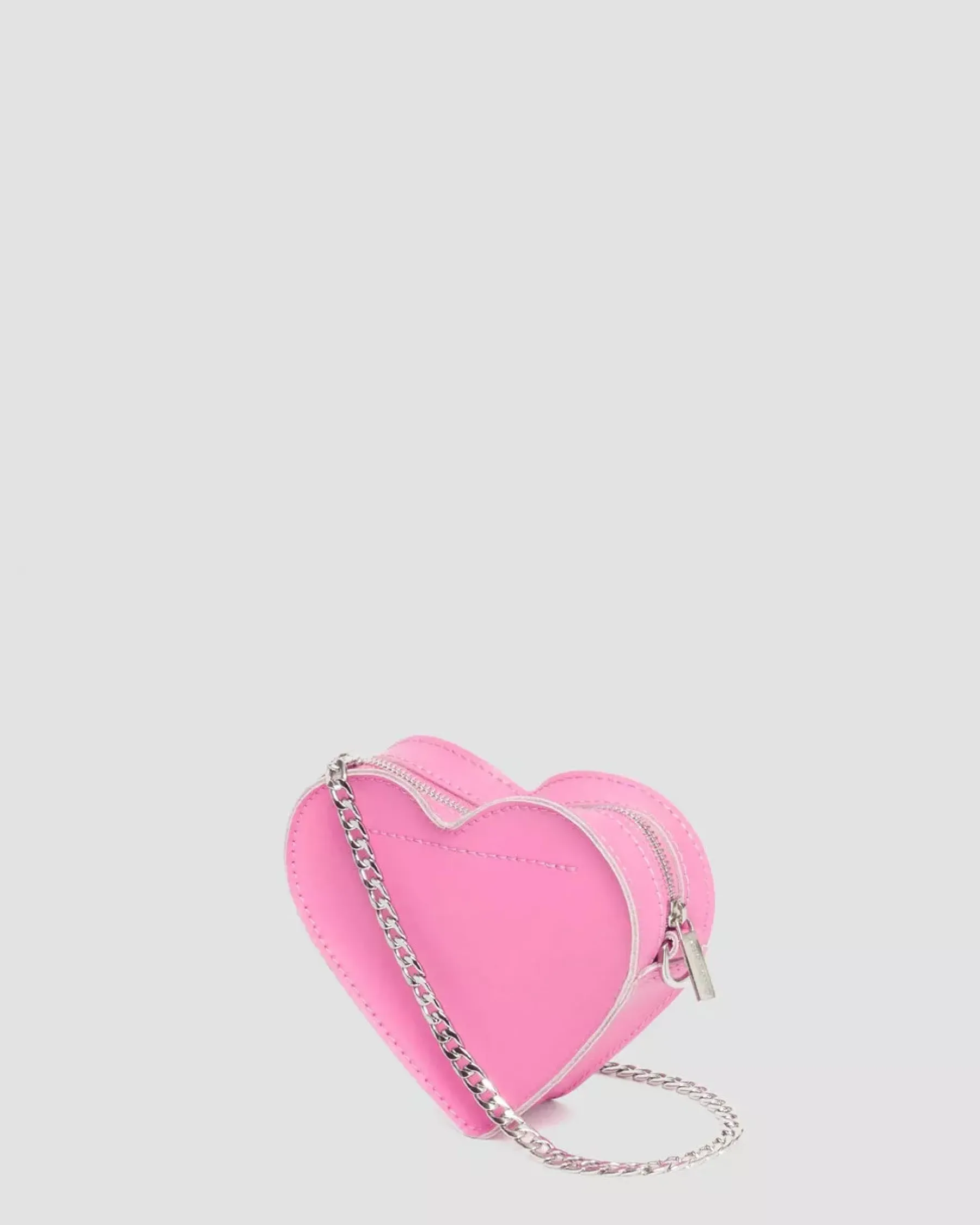 Accessories|Bags>Dr. Martens Mini Heart Shaped Leather Bag Fondant Pink — Kiev