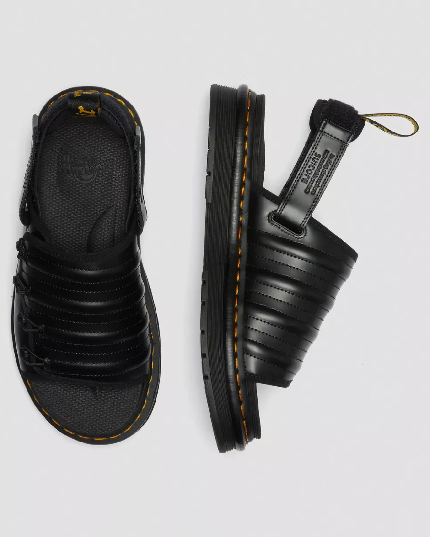 Sale|Sandals>Dr. Martens Mura Suicoke Leather Sandals Black