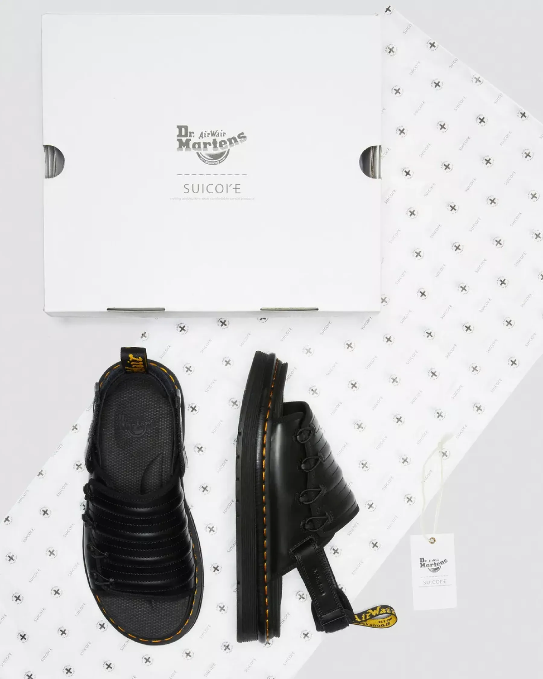 Sale|Sandals>Dr. Martens Mura Suicoke Leather Sandals Black