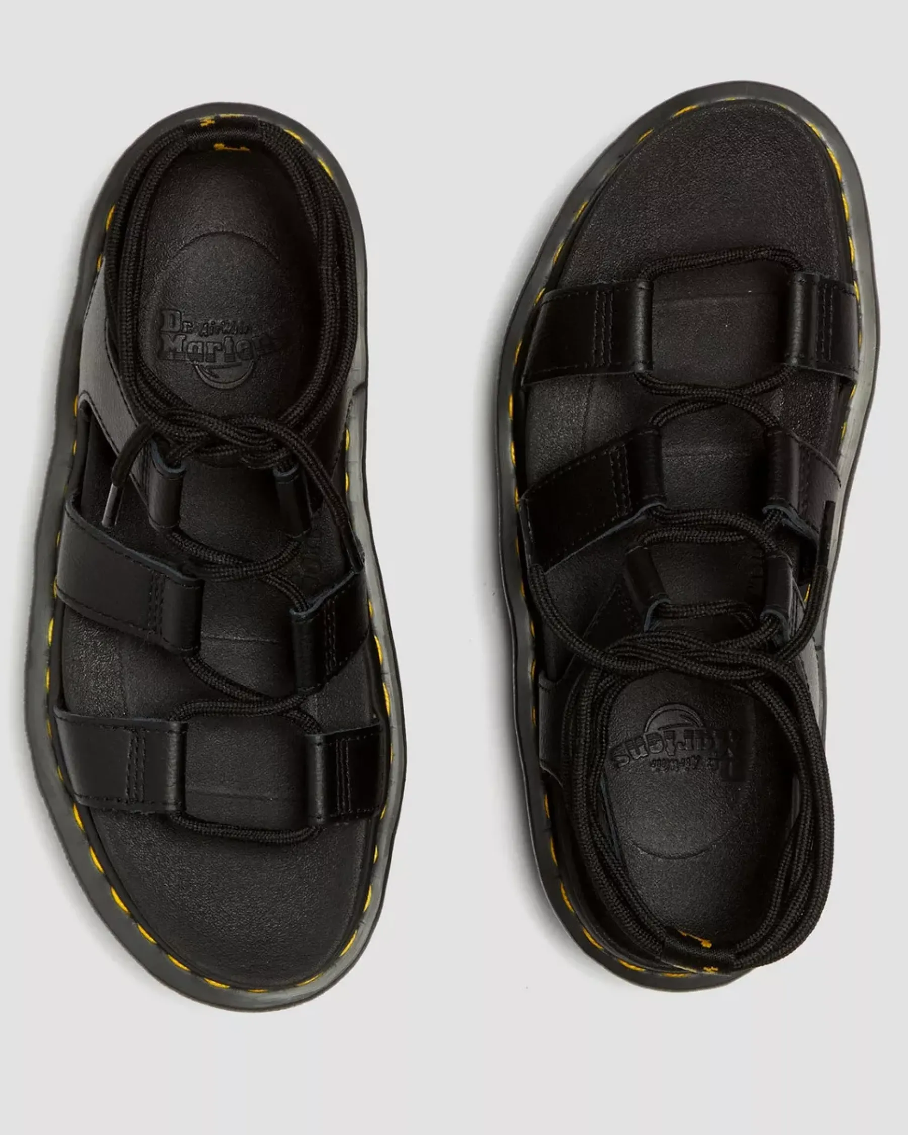 Platforms|Platform Sandals>Dr. Martens Nartilla Athena Leather Gladiator Platform Sandals Black — Athena