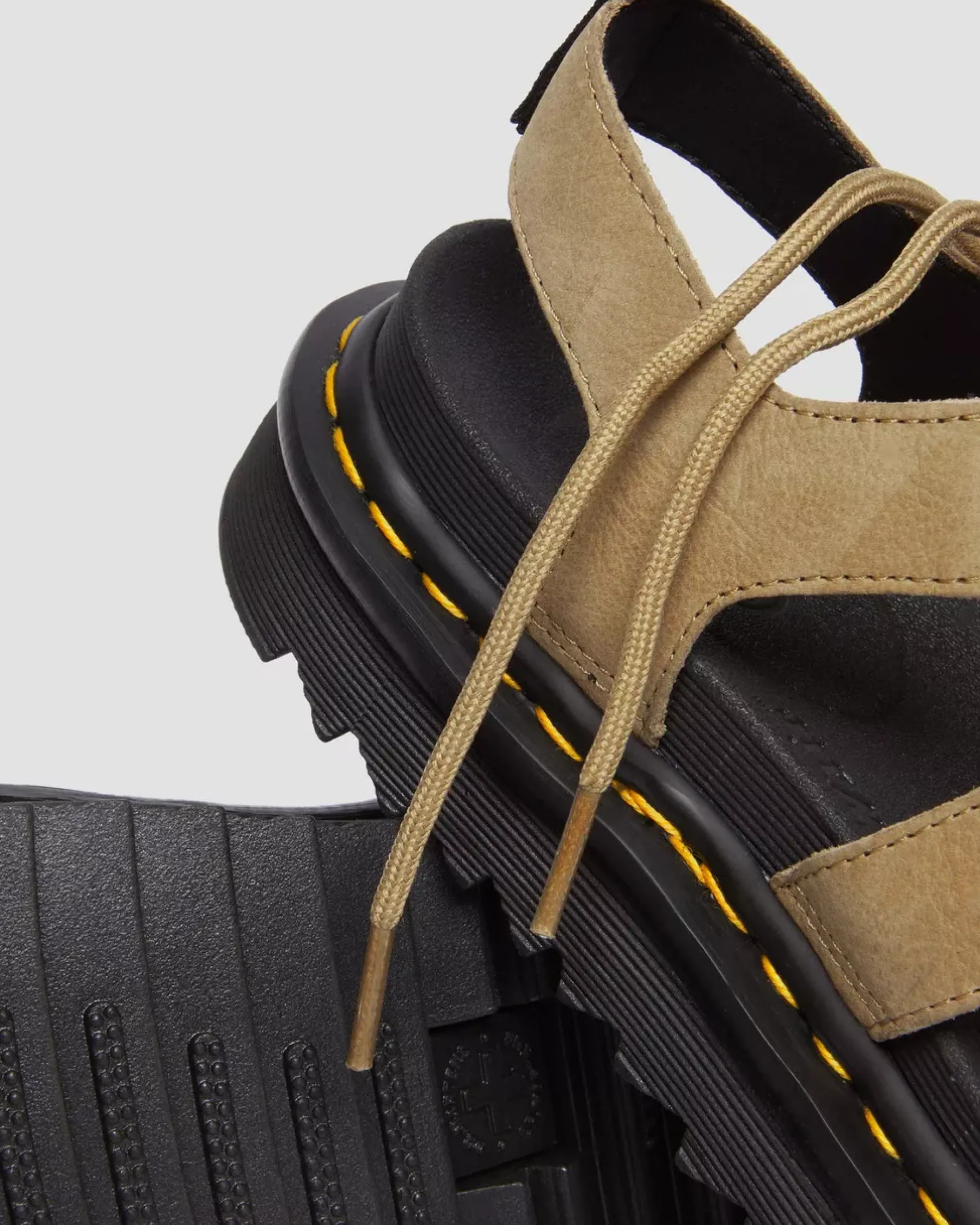 Platforms|Sandals>Dr. Martens Nartilla Tumbled Nubuck Leather Gladiator Sandals Savannah Tan — Tumbled Nubuck