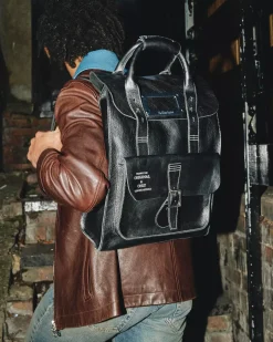 Accessories|Bags>Dr. Martens Overdrive Leather Backpack Black — Overdrive
