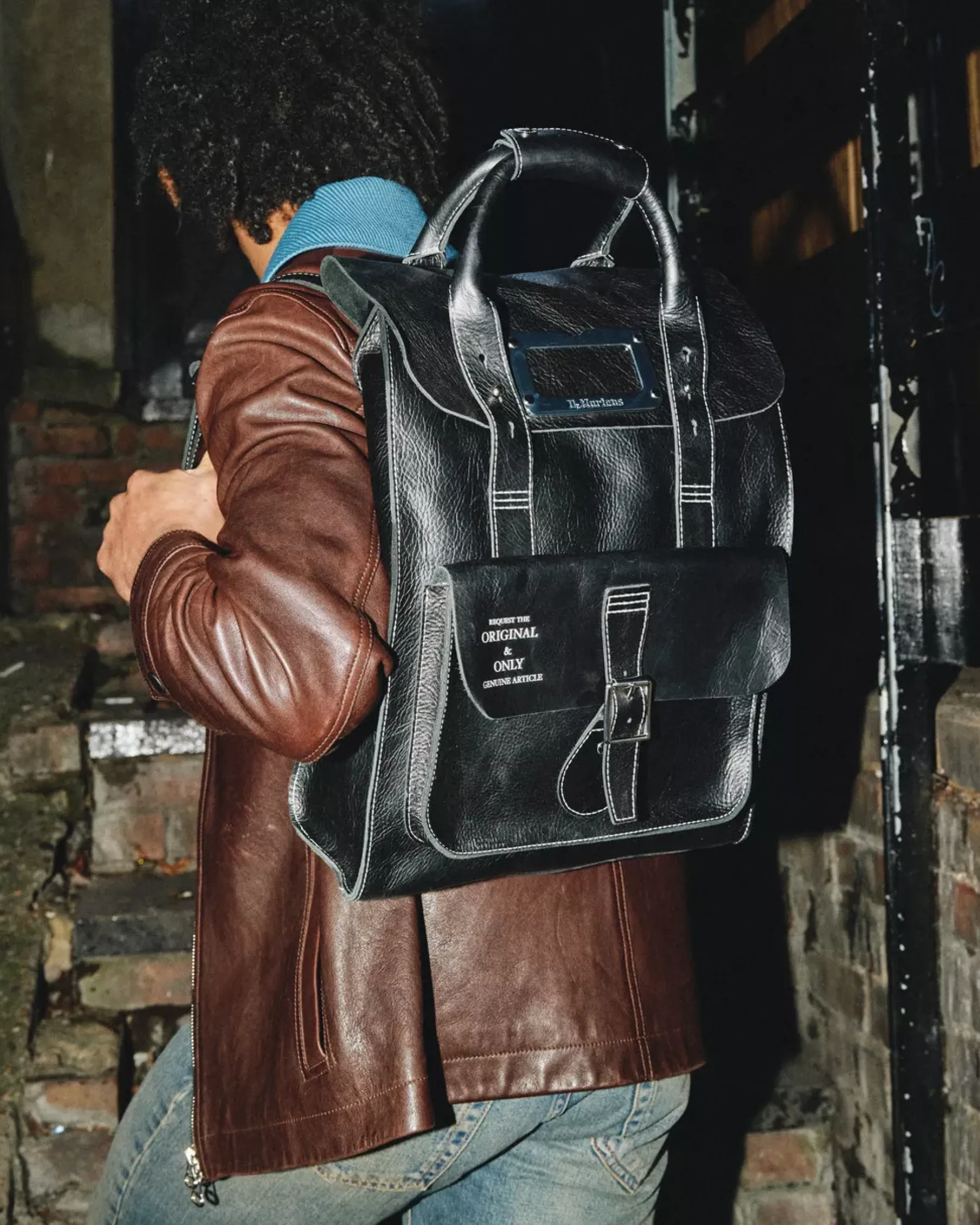 Accessories|Bags>Dr. Martens Overdrive Leather Backpack Black — Overdrive