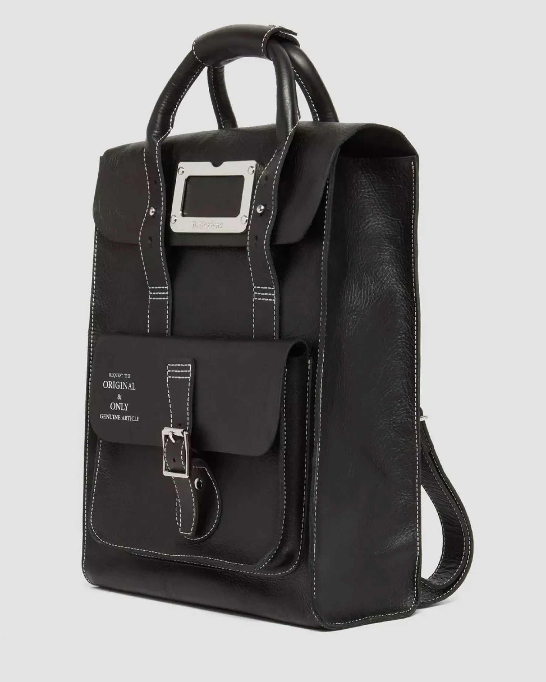 Accessories|Bags>Dr. Martens Overdrive Leather Backpack Black — Overdrive