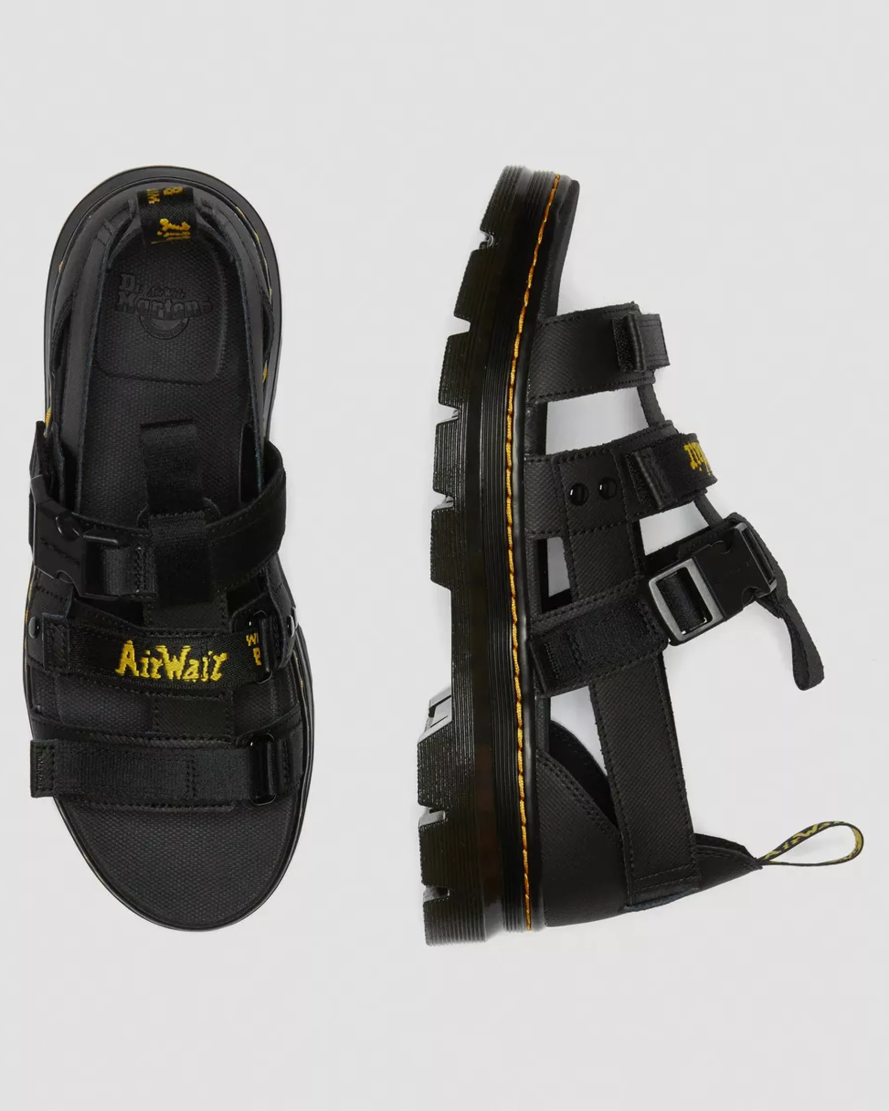Sale|Sandals>Dr. Martens Pearson Webbing Sandals Black — Element+Webbing