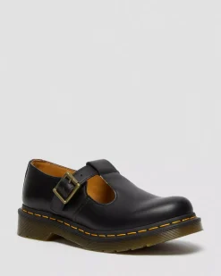 Originals|Mary Janes>Dr. Martens Polley Smooth Leather Mary Janes Black — Smooth Leather