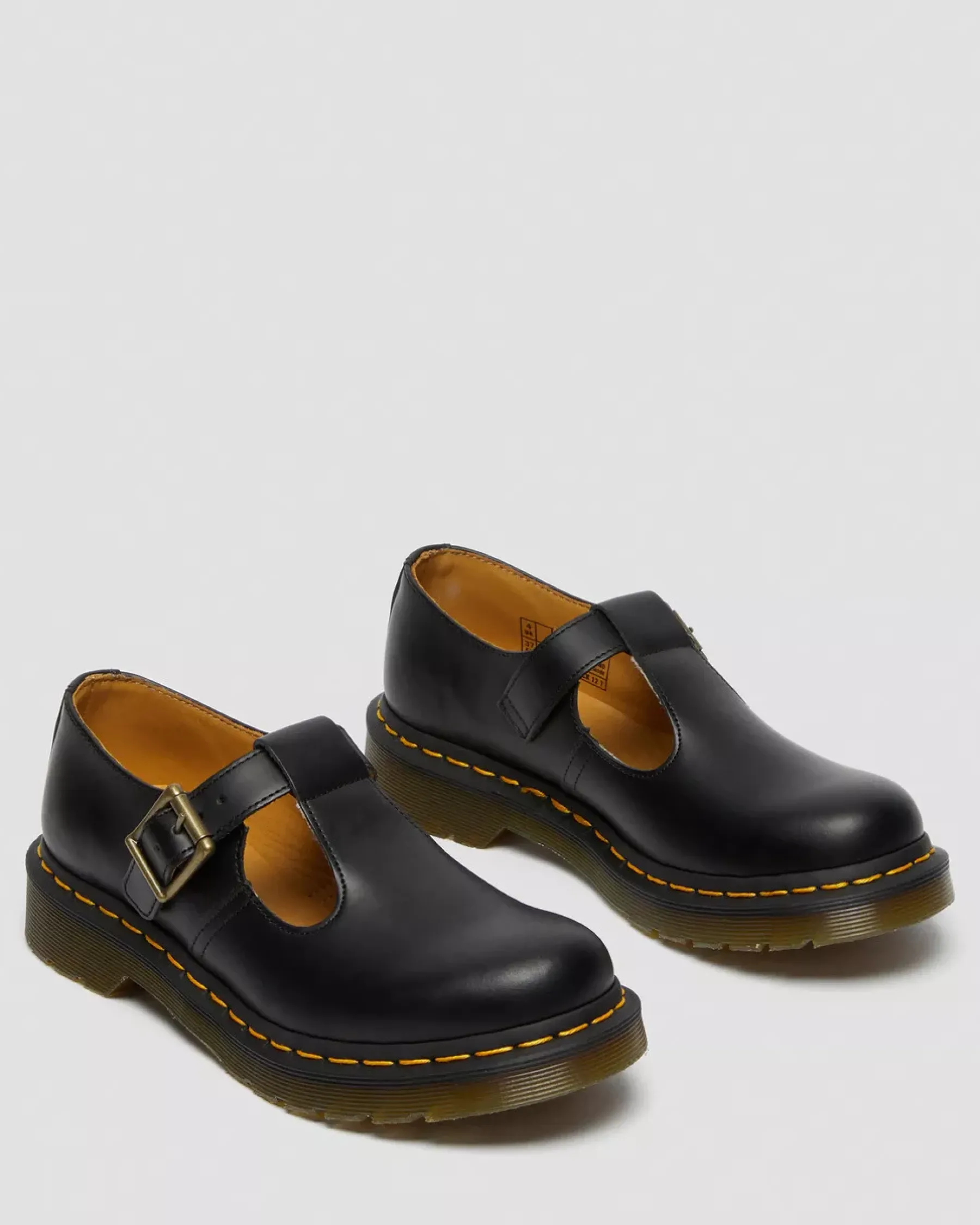 Originals|Mary Janes>Dr. Martens Polley Smooth Leather Mary Janes Black — Smooth Leather