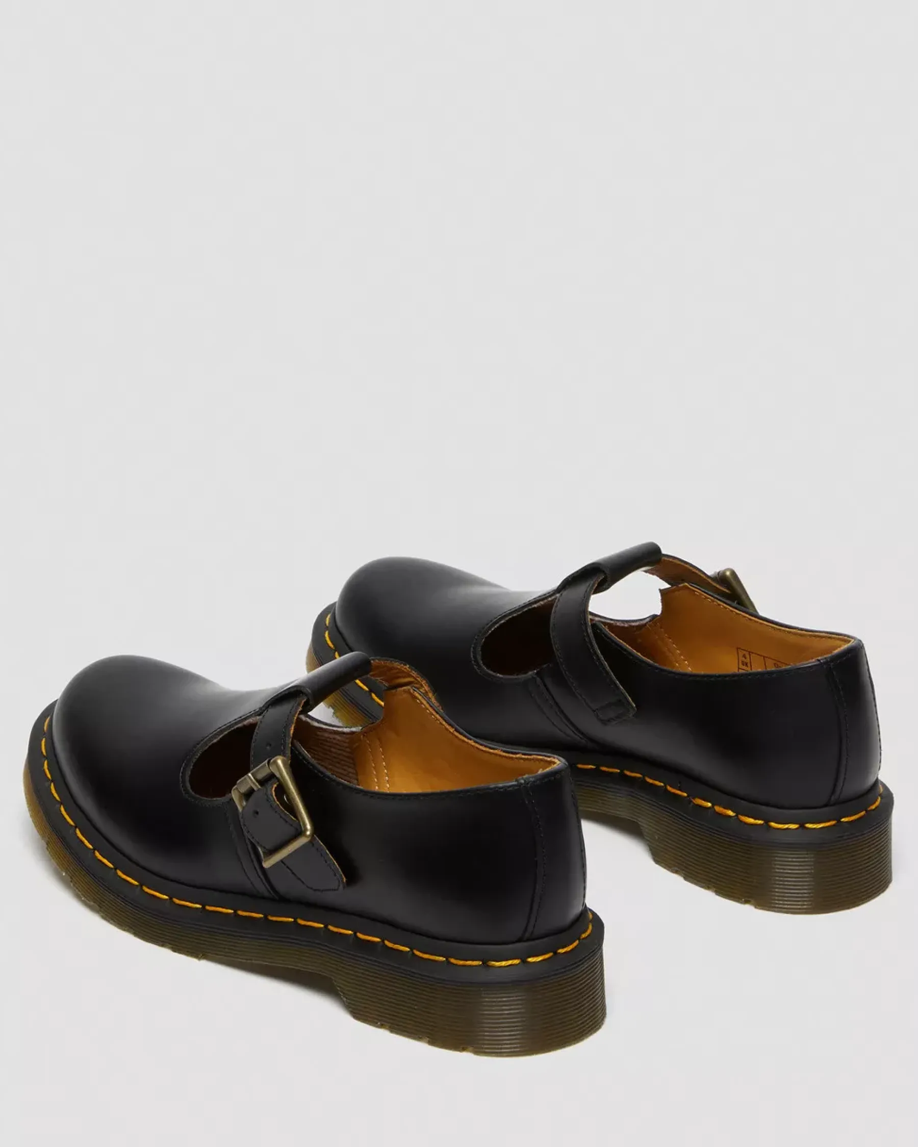 Originals|Mary Janes>Dr. Martens Polley Smooth Leather Mary Janes Black — Smooth Leather
