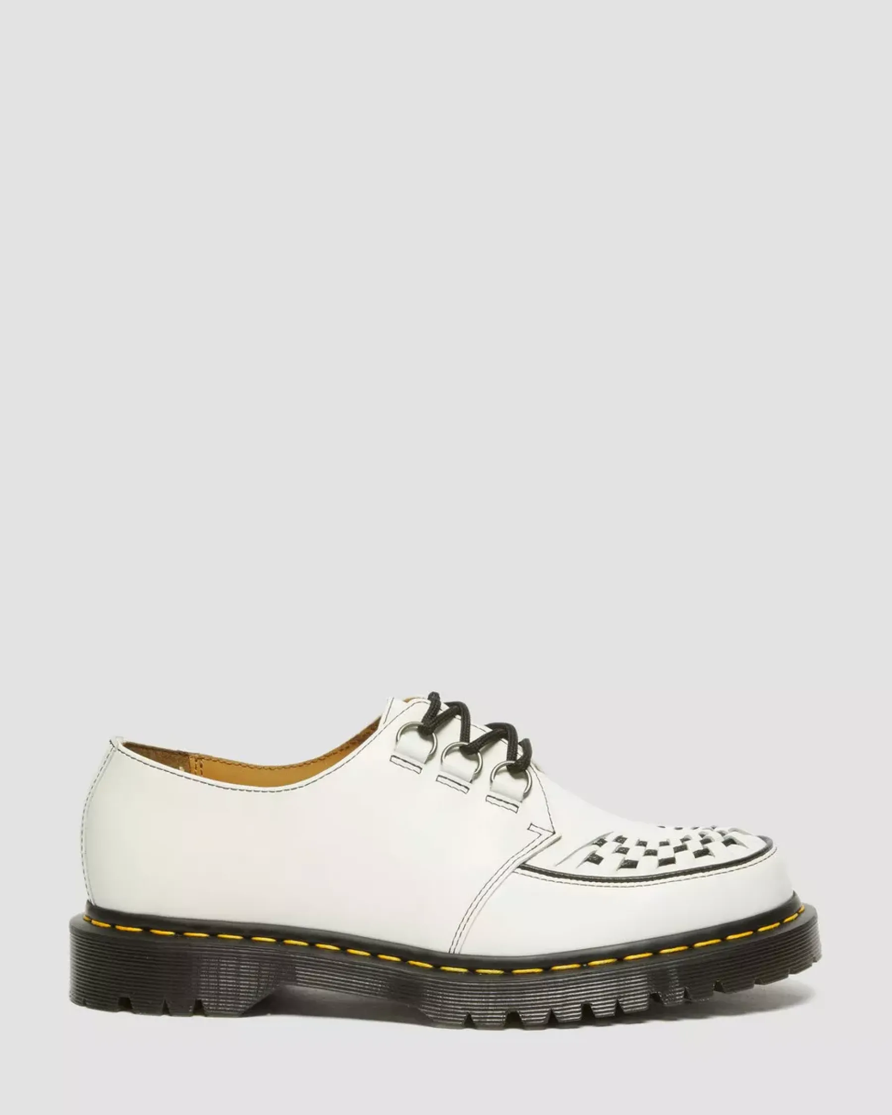 Originals|Shoes>Dr. Martens Ramsey Smooth Leather Creepers White — Smooth Leather