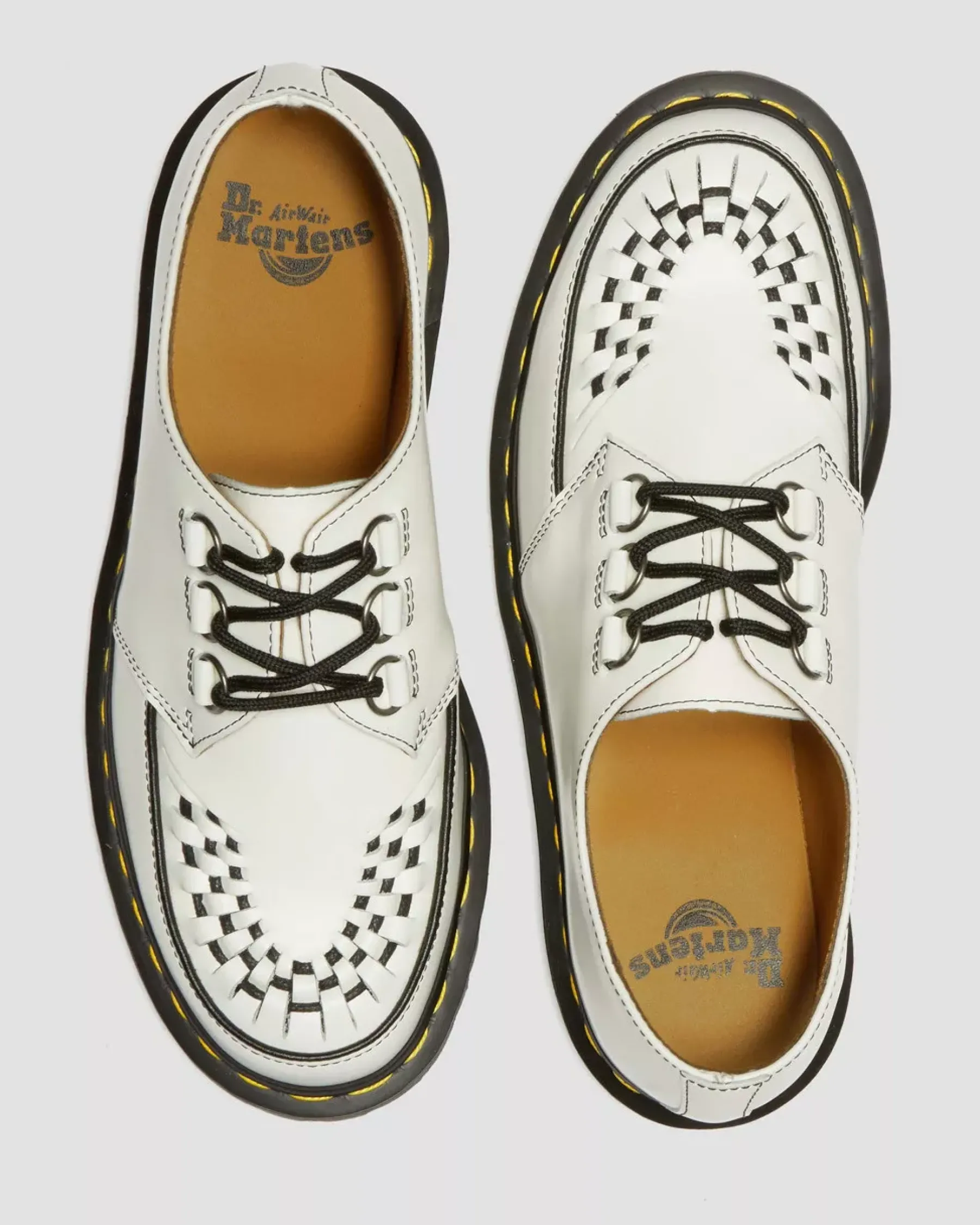 Originals|Shoes>Dr. Martens Ramsey Smooth Leather Creepers White — Smooth Leather