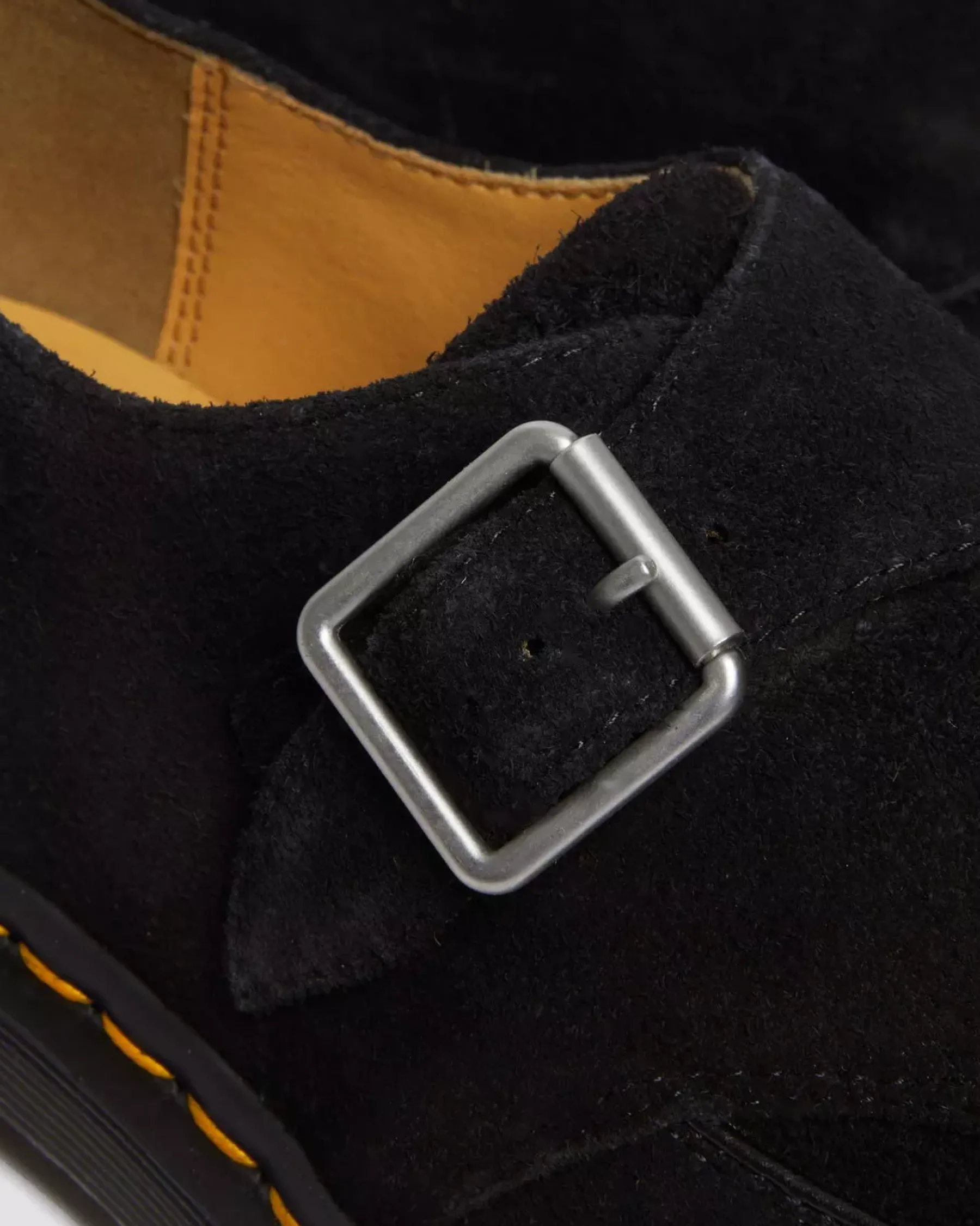 Originals|Shoes>Dr. Martens Ramsey Suede Kiltie Buckle Creepers Black — Desert Oasis Suede