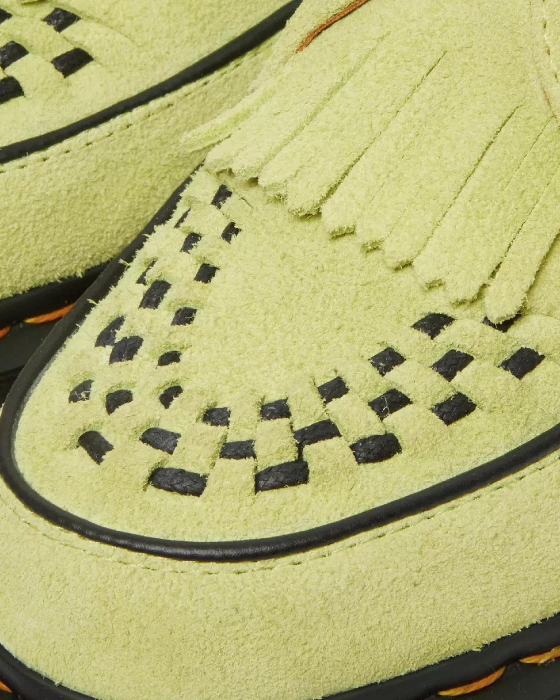 Originals|Shoes>Dr. Martens Ramsey Suede Kiltie Buckle Creepers Lime Green — Desert Oasis Suede