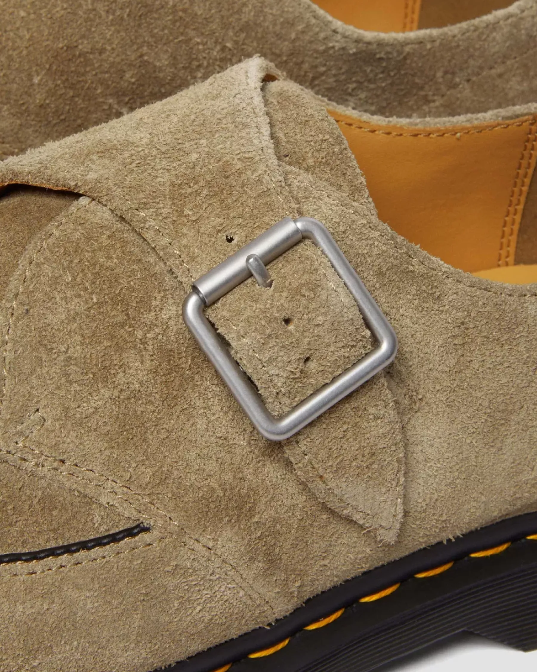 Originals|Shoes>Dr. Martens Ramsey Suede Kiltie Buckle Creepers Savannah Tan — Desert Oasis Suede