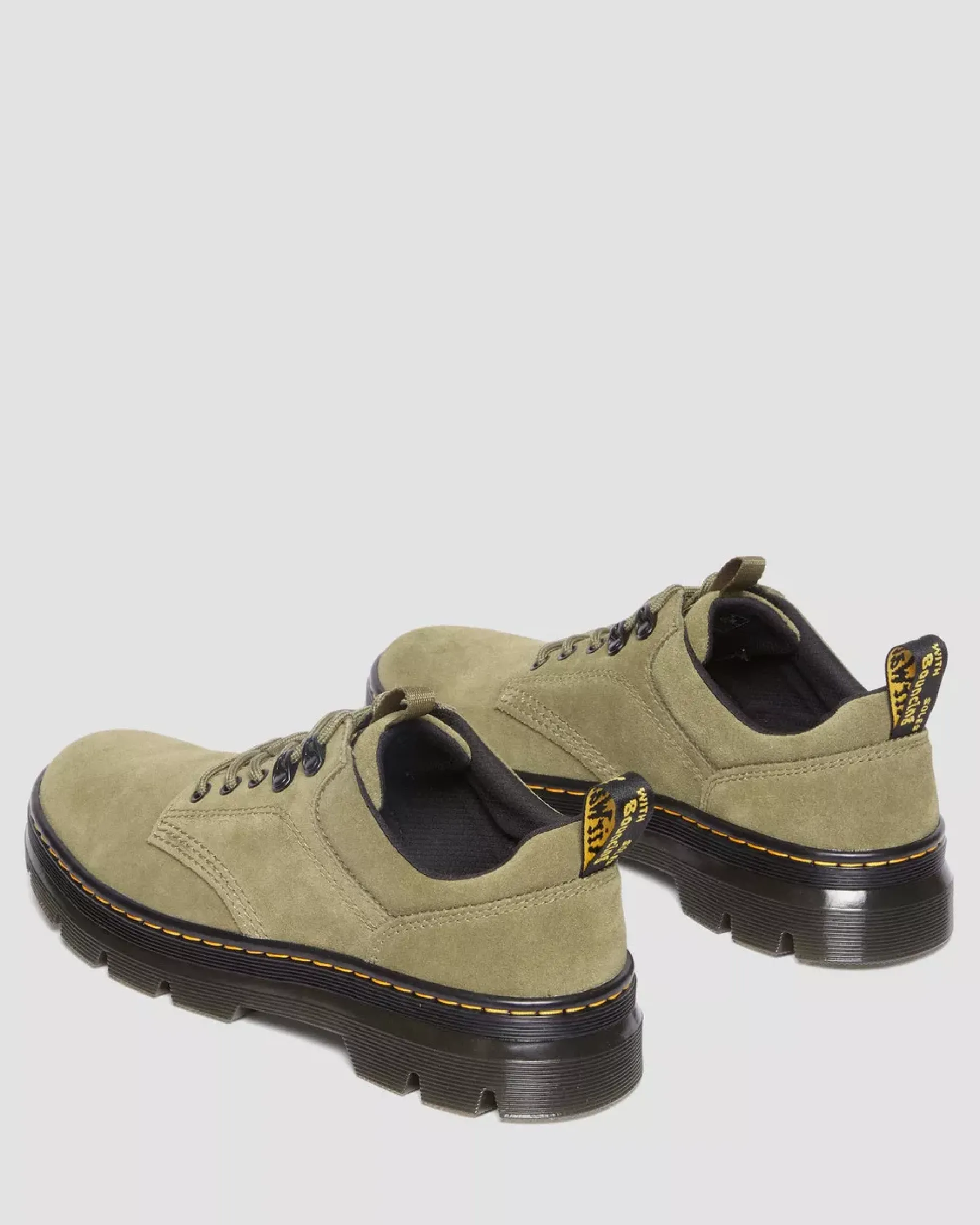 Sale|Oxfords>Dr. Martens Reeder Suede Utility Shoes DMS OLIVE — E.H.Suede