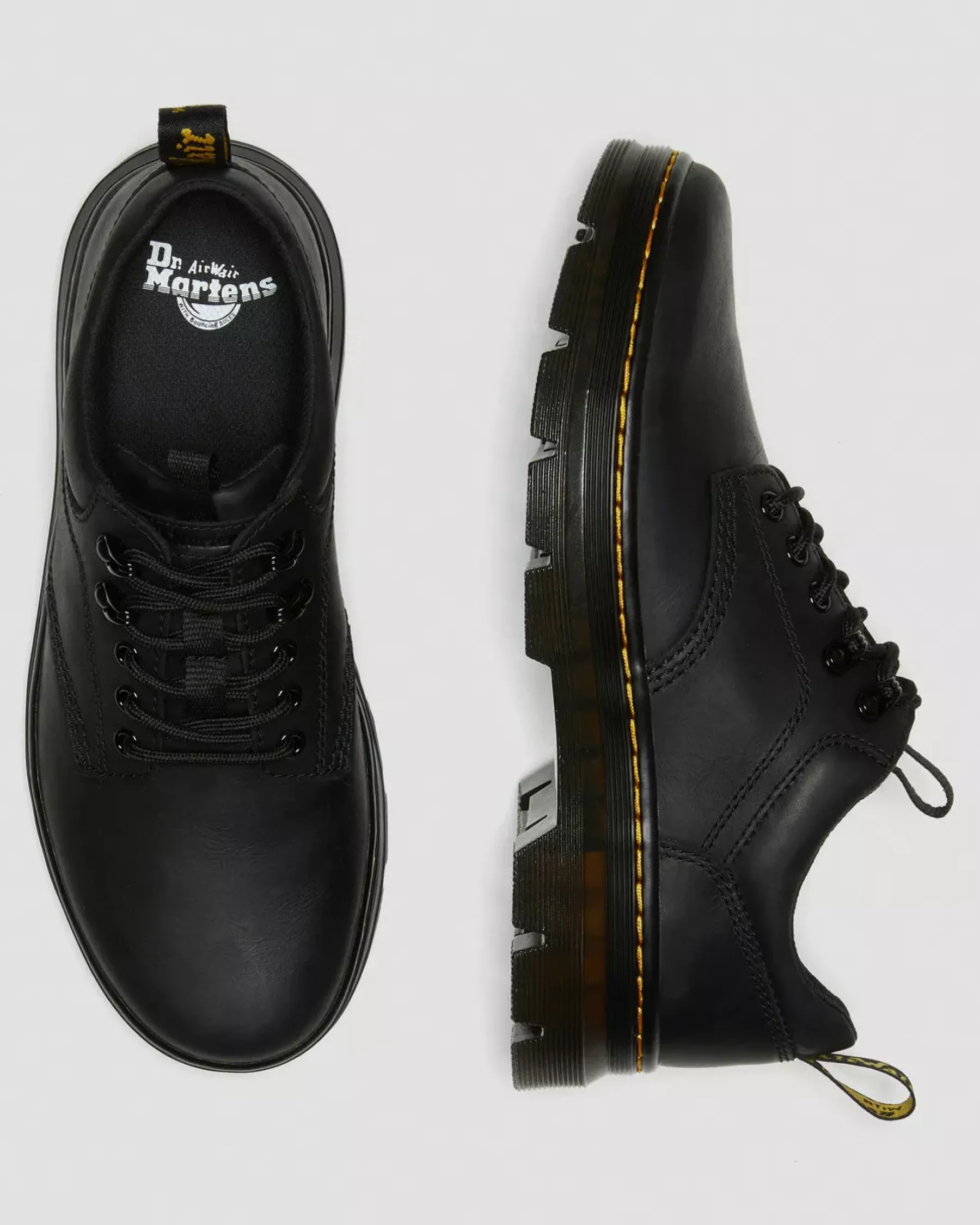 Shoes|Oxfords>Dr. Martens Reeder Wyoming Leather Utility Shoes Black — Wyoming