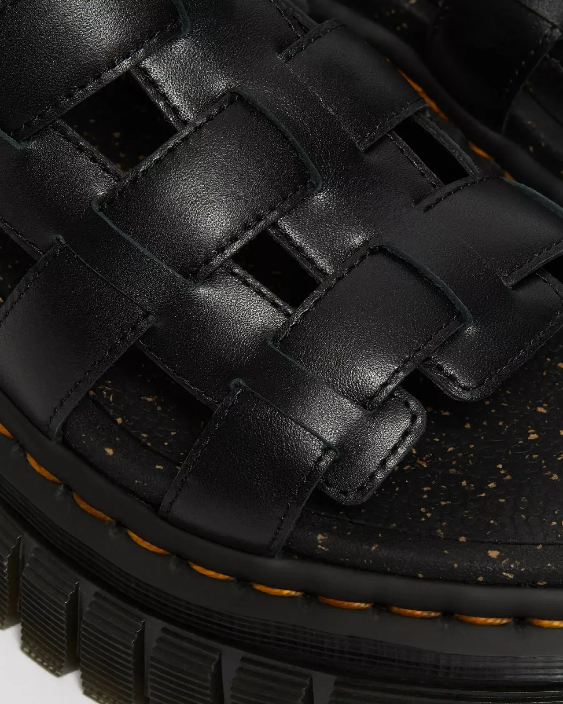 Platform Sandals|Strap Sandals>Dr. Martens Ricki Nappa Lux Leather Platform Gladiator Sandals Black — Nappa Lux