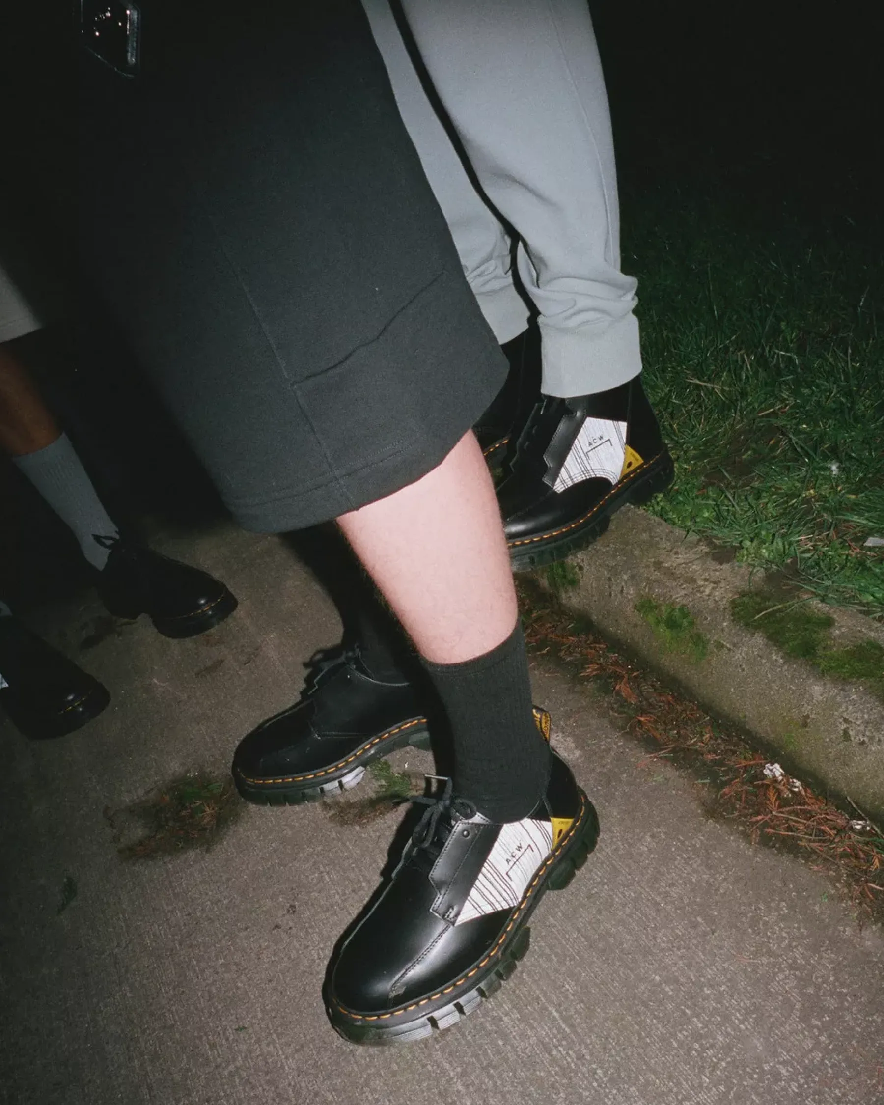 Sale|Oxfords>Dr. Martens Rikard A-Cold-Wall* Leather Platform Shoes Black — Smooth Leather