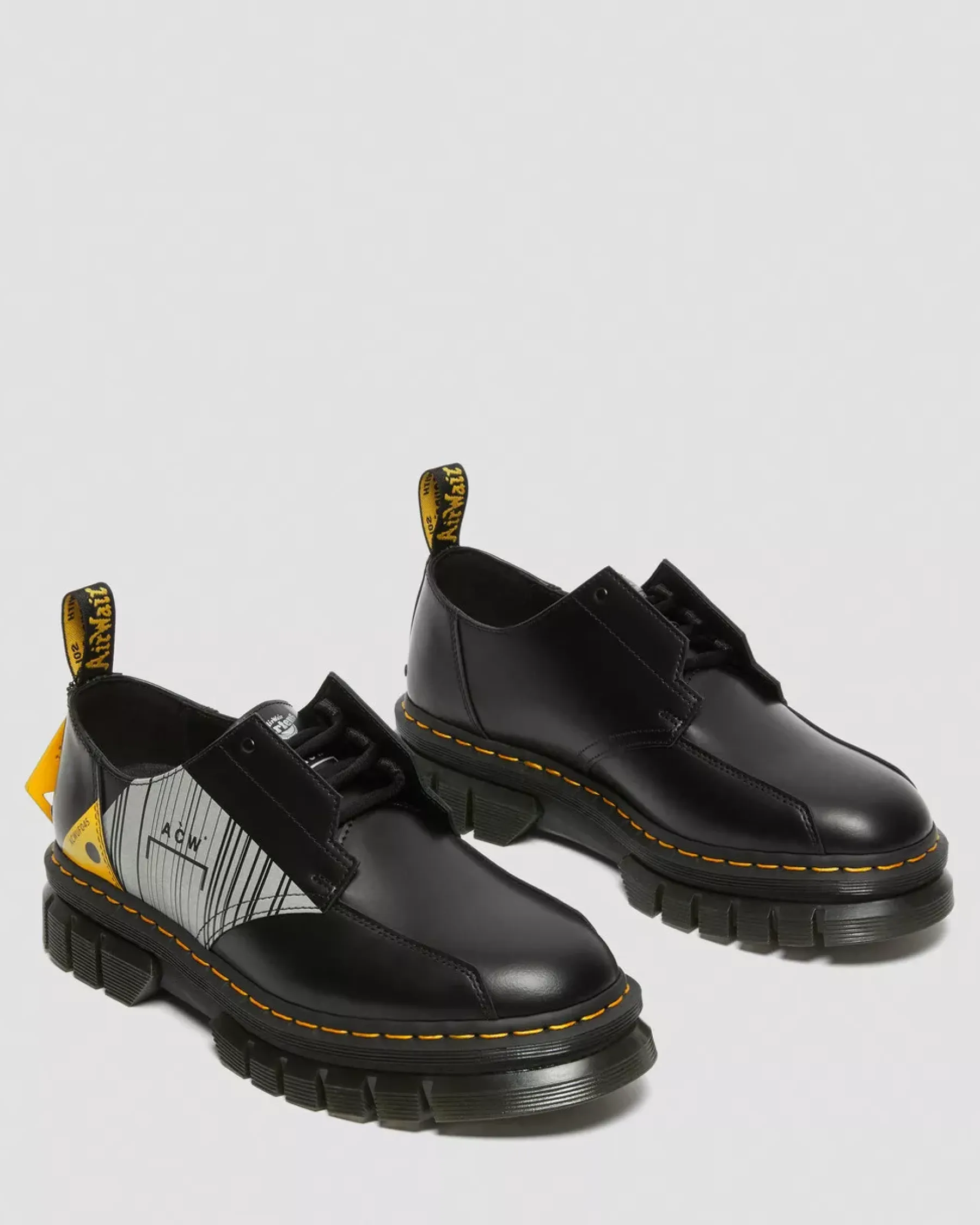 Sale|Oxfords>Dr. Martens Rikard A-Cold-Wall* Leather Platform Shoes Black — Smooth Leather