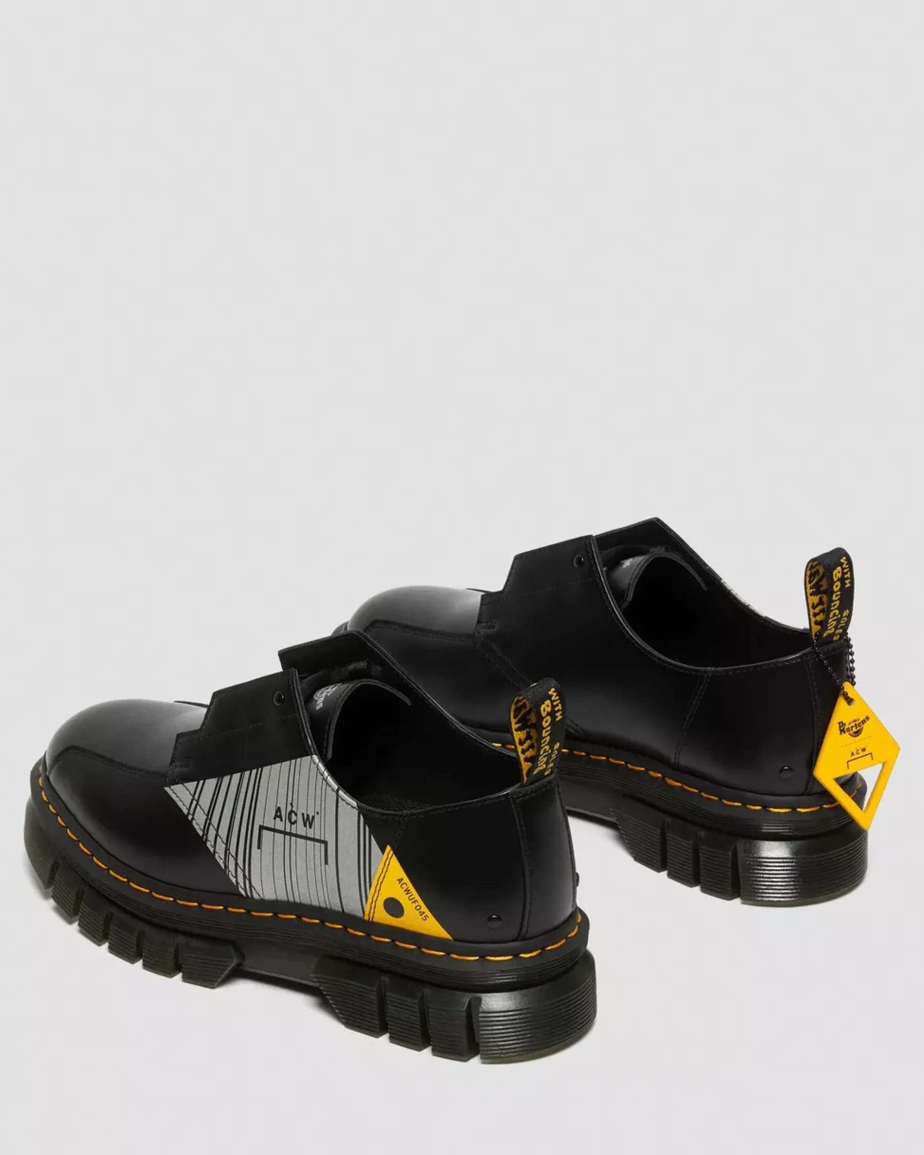Sale|Oxfords>Dr. Martens Rikard A-Cold-Wall* Leather Platform Shoes Black — Smooth Leather