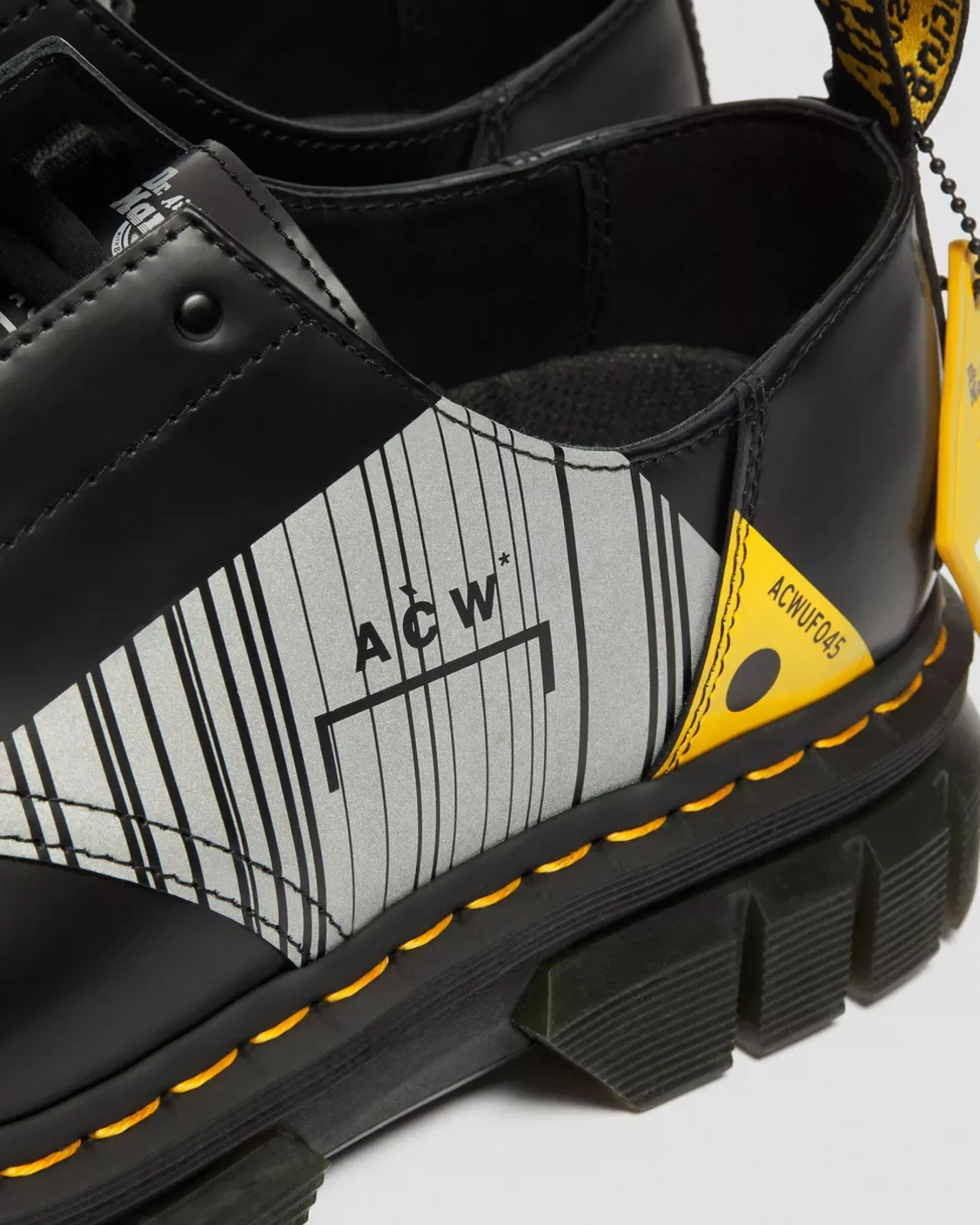 Sale|Oxfords>Dr. Martens Rikard A-Cold-Wall* Leather Platform Shoes Black — Smooth Leather