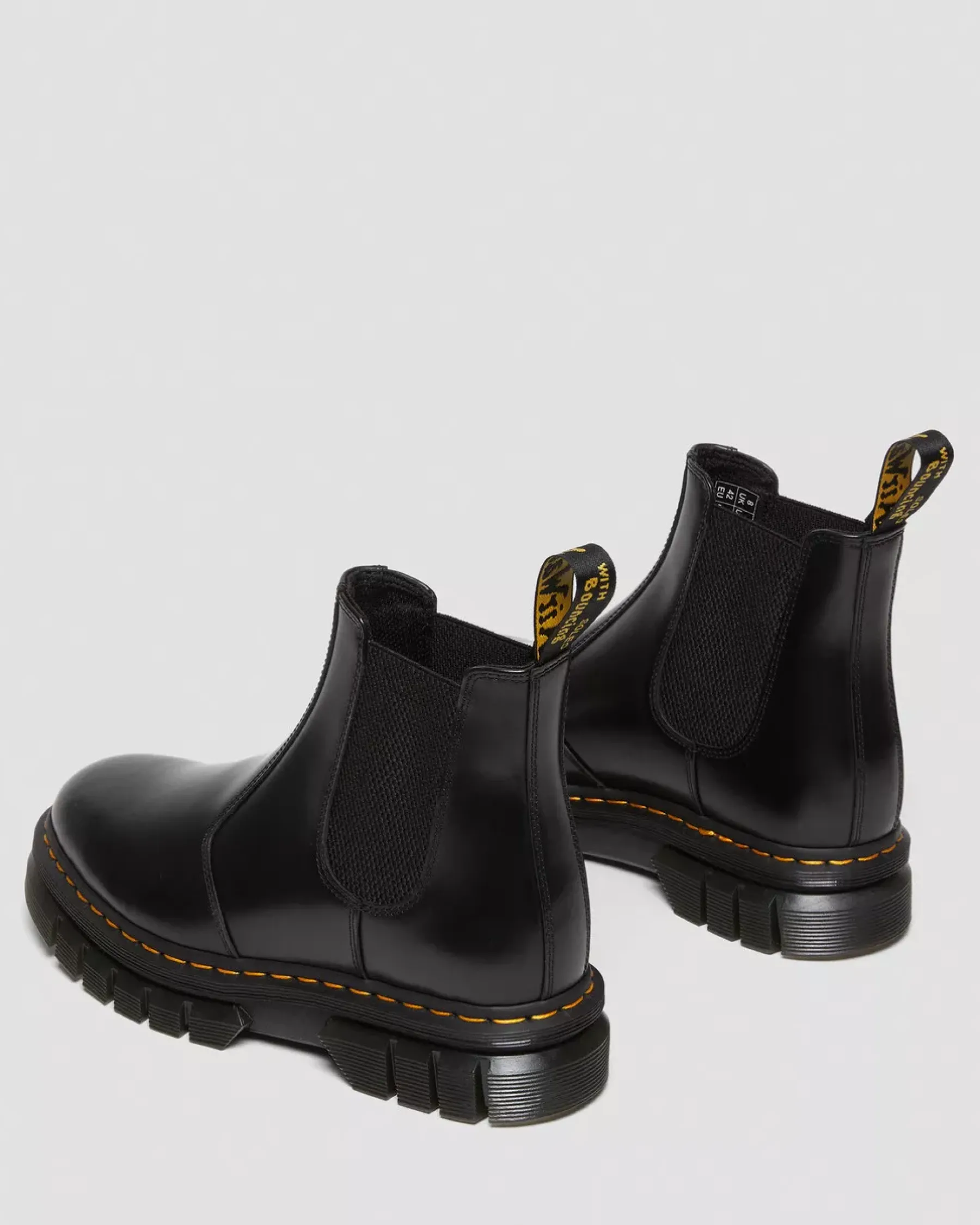 Sale|Platform Boots>Dr. Martens Rikard Polished Smooth Leather Chelsea Boots Black — Polished Smooth