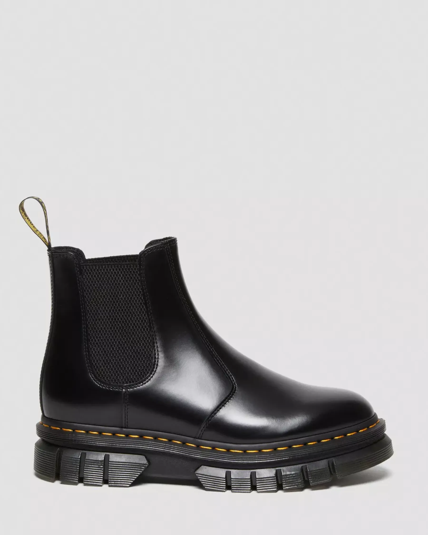 Sale|Platform Boots>Dr. Martens Rikard Polished Smooth Leather Chelsea Boots Black — Polished Smooth