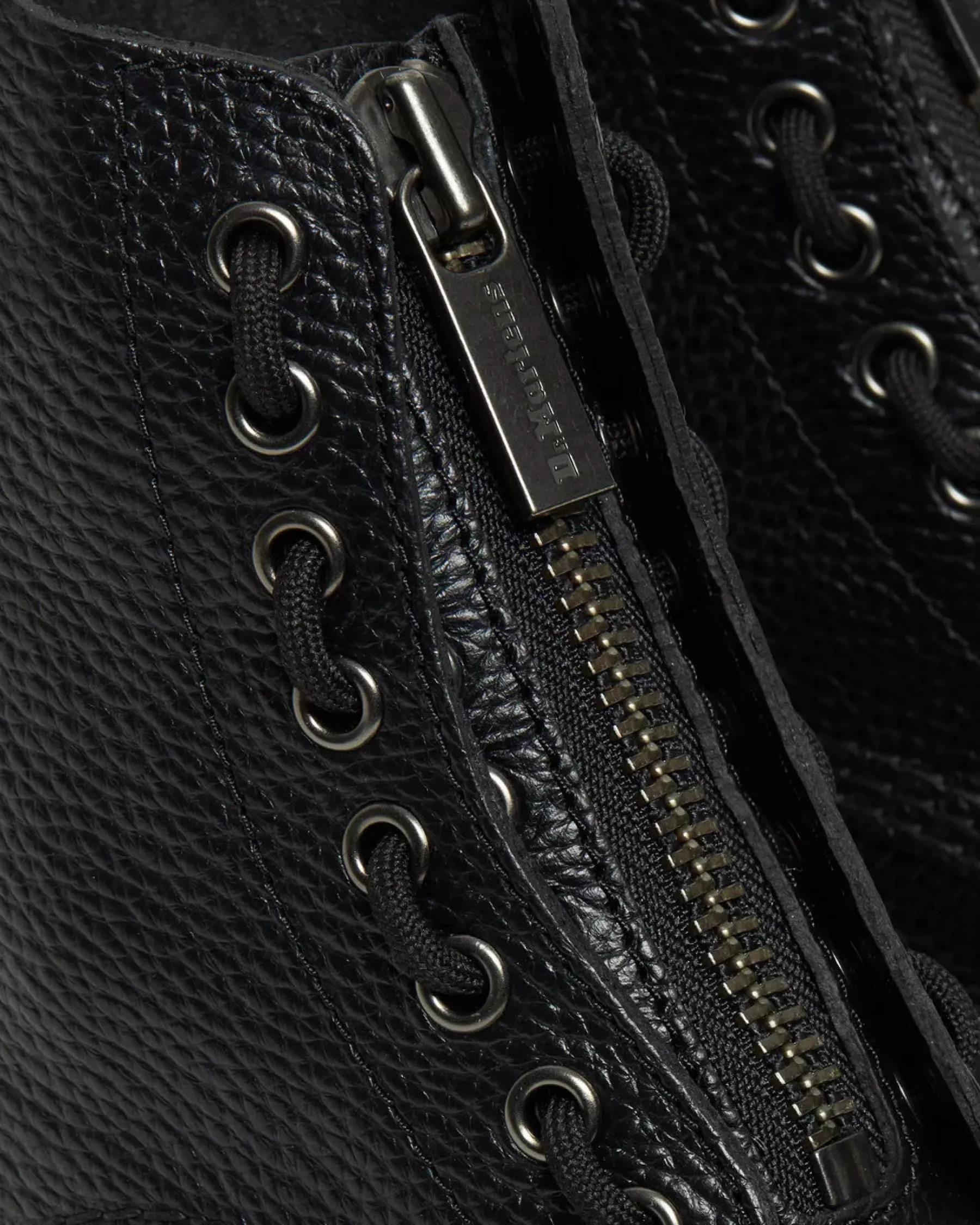 Bestsellers|Platform Boots>Dr. Martens Sinclair Milled Nappa Leather Platform Boots Black — Milled Nappa