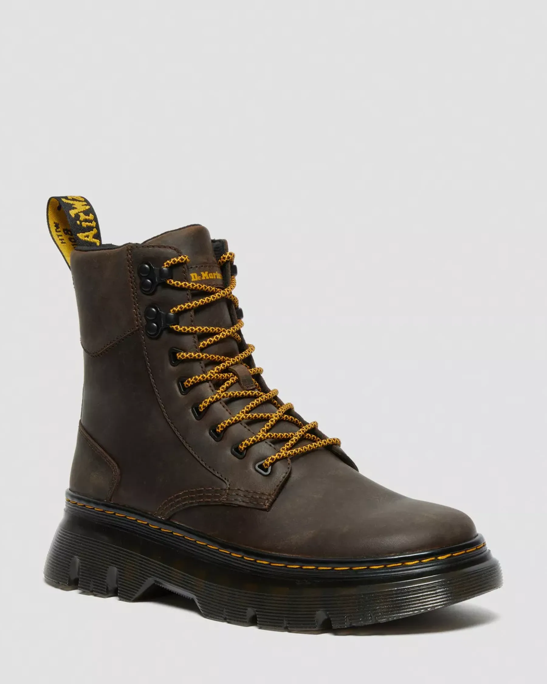 Sale|Casual Boots>Dr. Martens Tarik Crazy Horse Leather Utility Boots Dark Brown — Crazy Horse