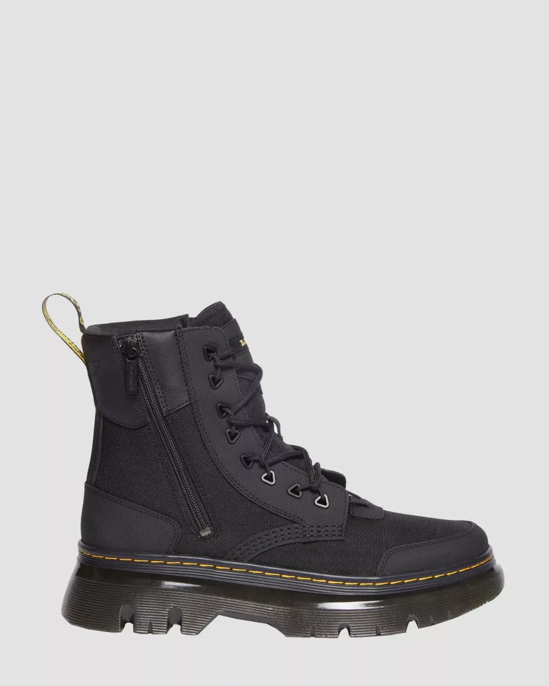 Sale|Casual Boots>Dr. Martens Tarik Zip Poly & Leather Utility Boots BLACK — Ajax + Extra Tough 50/50 + Hydro