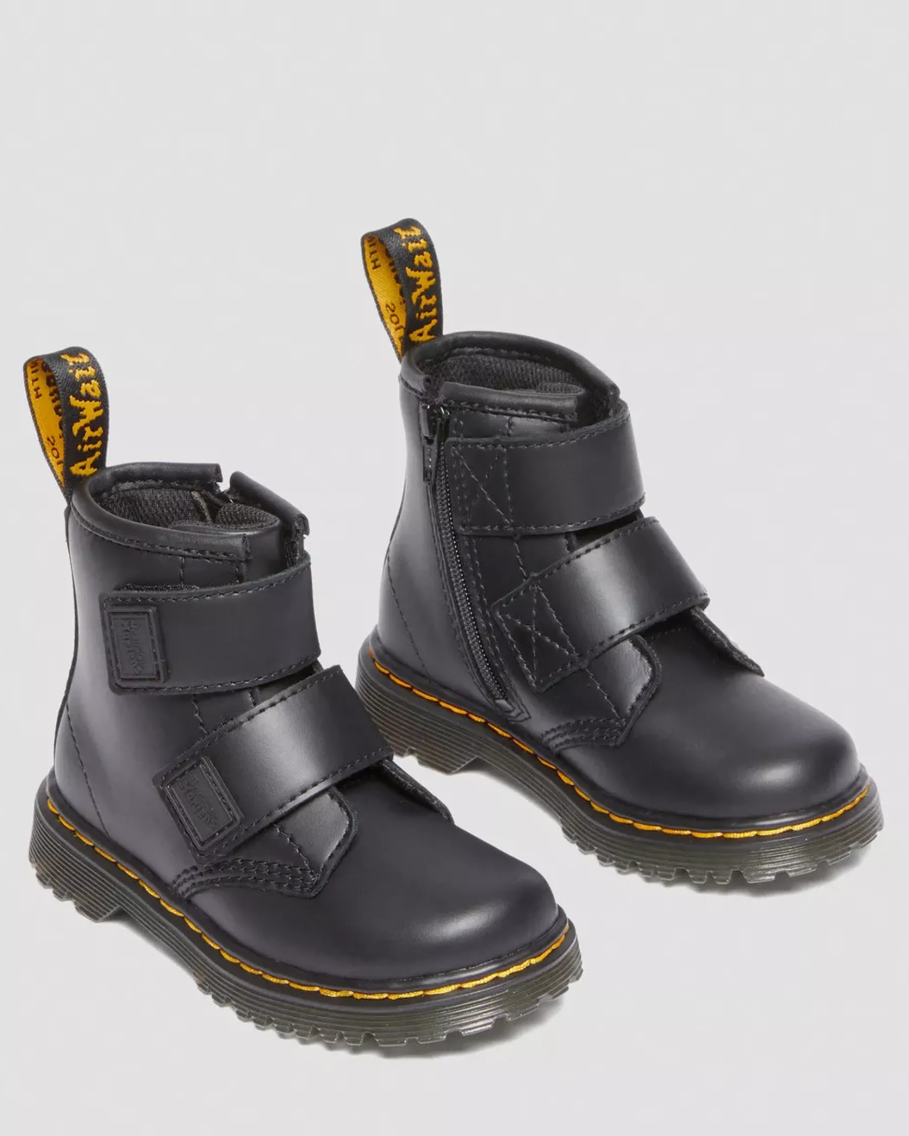 School Styles|Toddler / 2-4 Years>Dr. Martens Toddler 1460 Double Strap Leather Boots Black — Romario