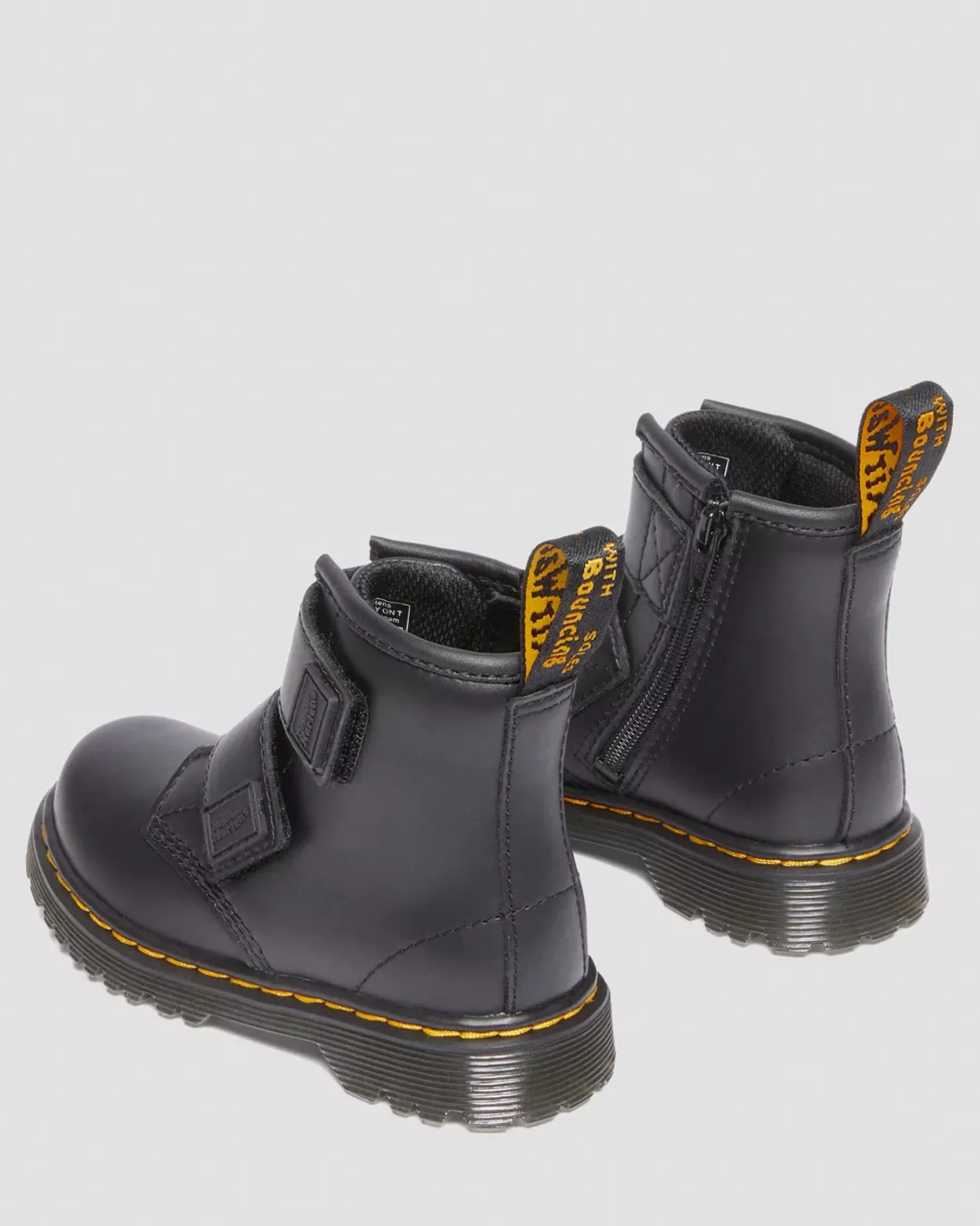 School Styles|Toddler / 2-4 Years>Dr. Martens Toddler 1460 Double Strap Leather Boots Black — Romario