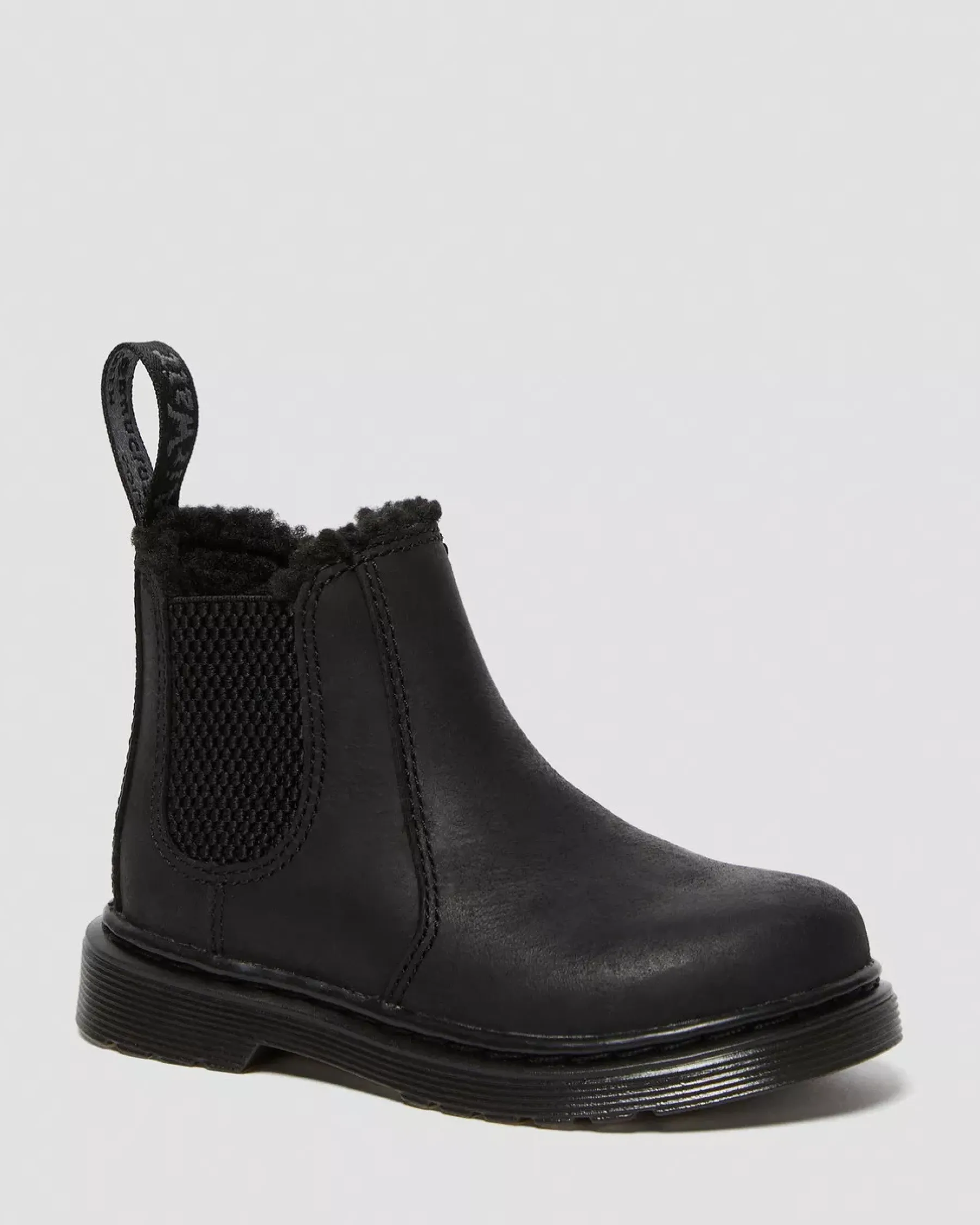 Winter Boots|Toddler / 2-4 Years>Dr. Martens Toddler 2976 Faux Fur Lined Chelsea Boots Black — Republic Waterproof