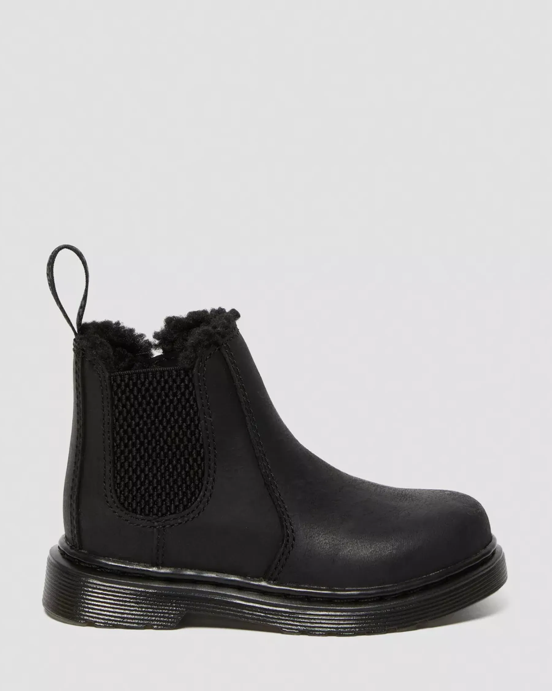 Winter Boots|Toddler / 2-4 Years>Dr. Martens Toddler 2976 Faux Fur Lined Chelsea Boots Black — Republic Waterproof