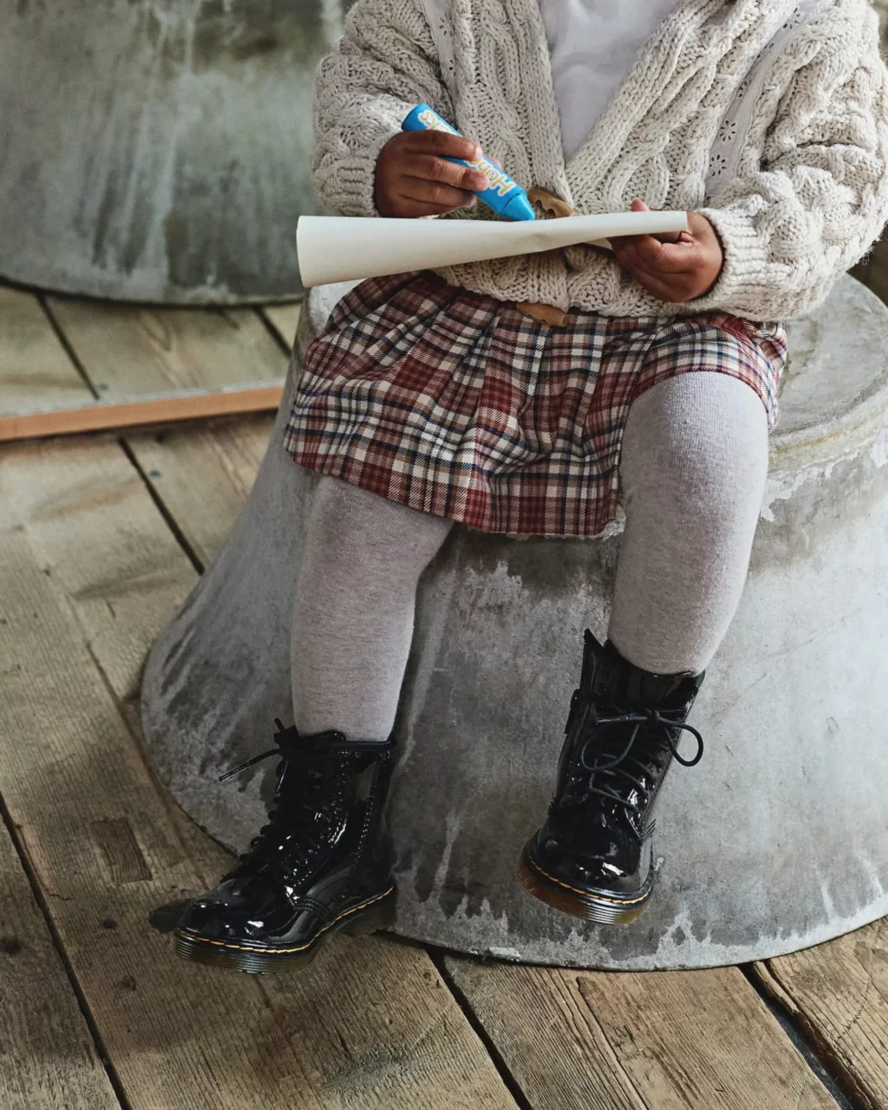 Glitter & Patent Boots|School Styles>Dr. Martens Toddler 1460 Patent Leather Lace Up Boots Black — Patent Leather