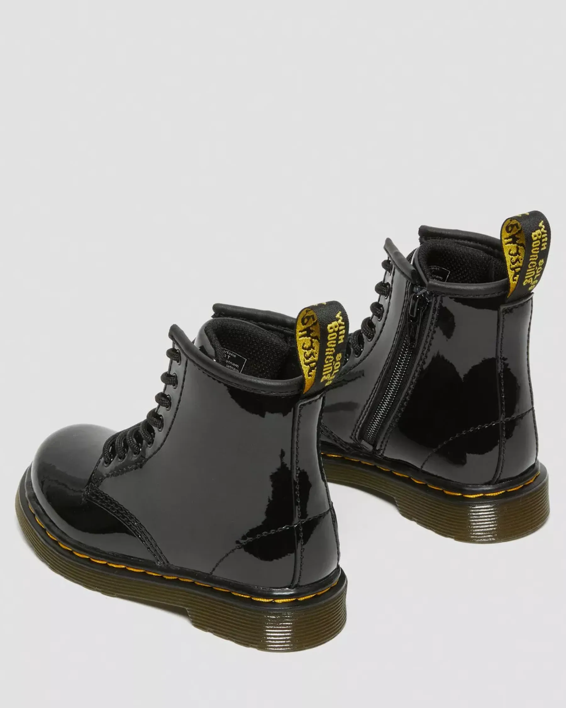 Glitter & Patent Boots|School Styles>Dr. Martens Toddler 1460 Patent Leather Lace Up Boots Black — Patent Leather