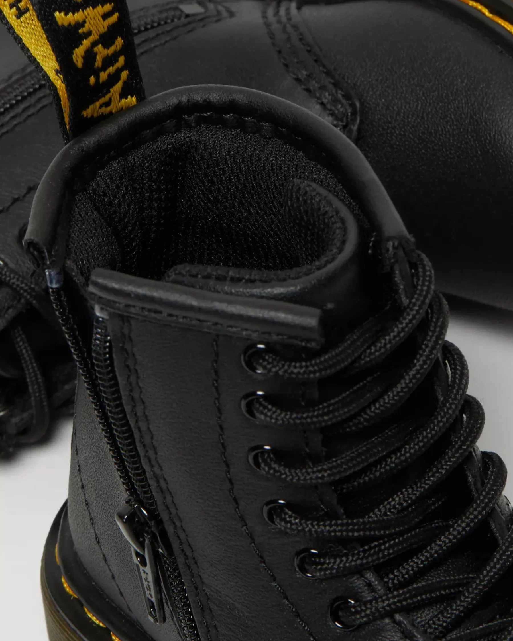 School Styles|Boots>Dr. Martens Toddler 1460 Softy T Leather Lace Up Boots Black — Softy T