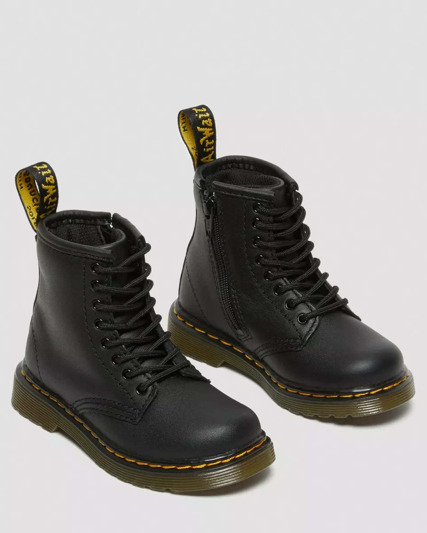 School Styles|Boots>Dr. Martens Toddler 1460 Softy T Leather Lace Up Boots Black — Softy T