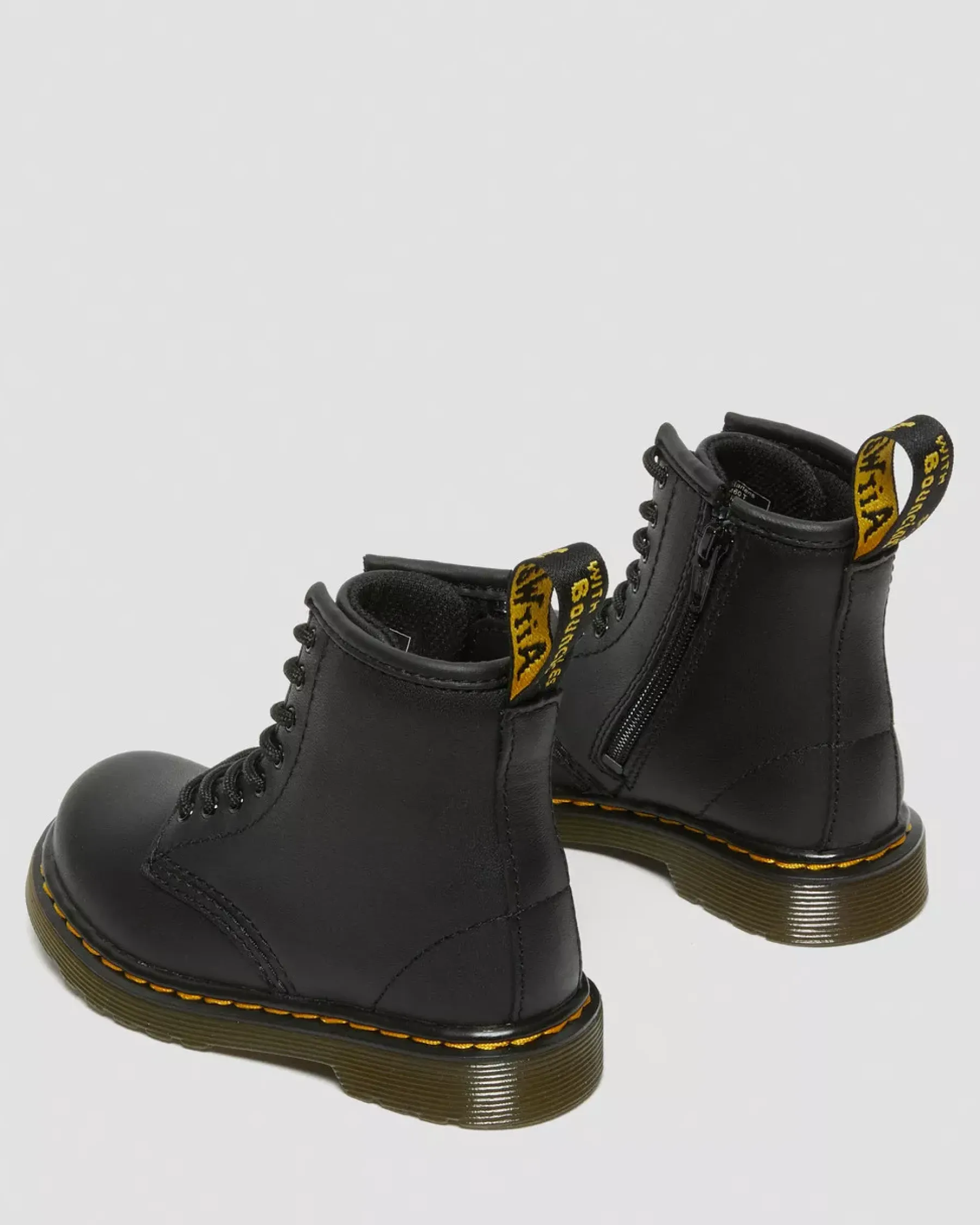 School Styles|Boots>Dr. Martens Toddler 1460 Softy T Leather Lace Up Boots Black — Softy T