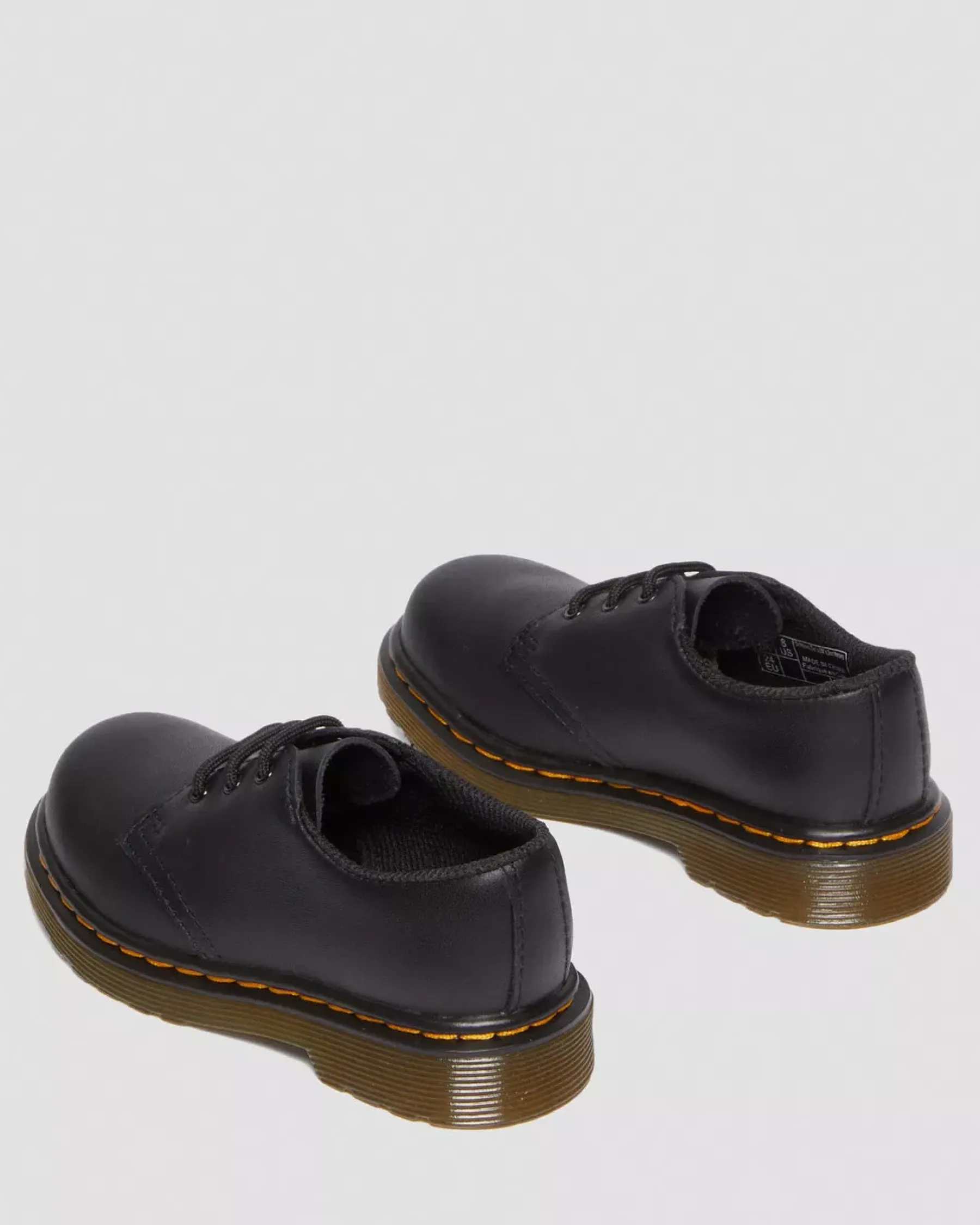 School Styles|Toddler / 2-4 Years>Dr. Martens Toddler 1461 Softy T Leather Oxford Shoes Black — Softy T